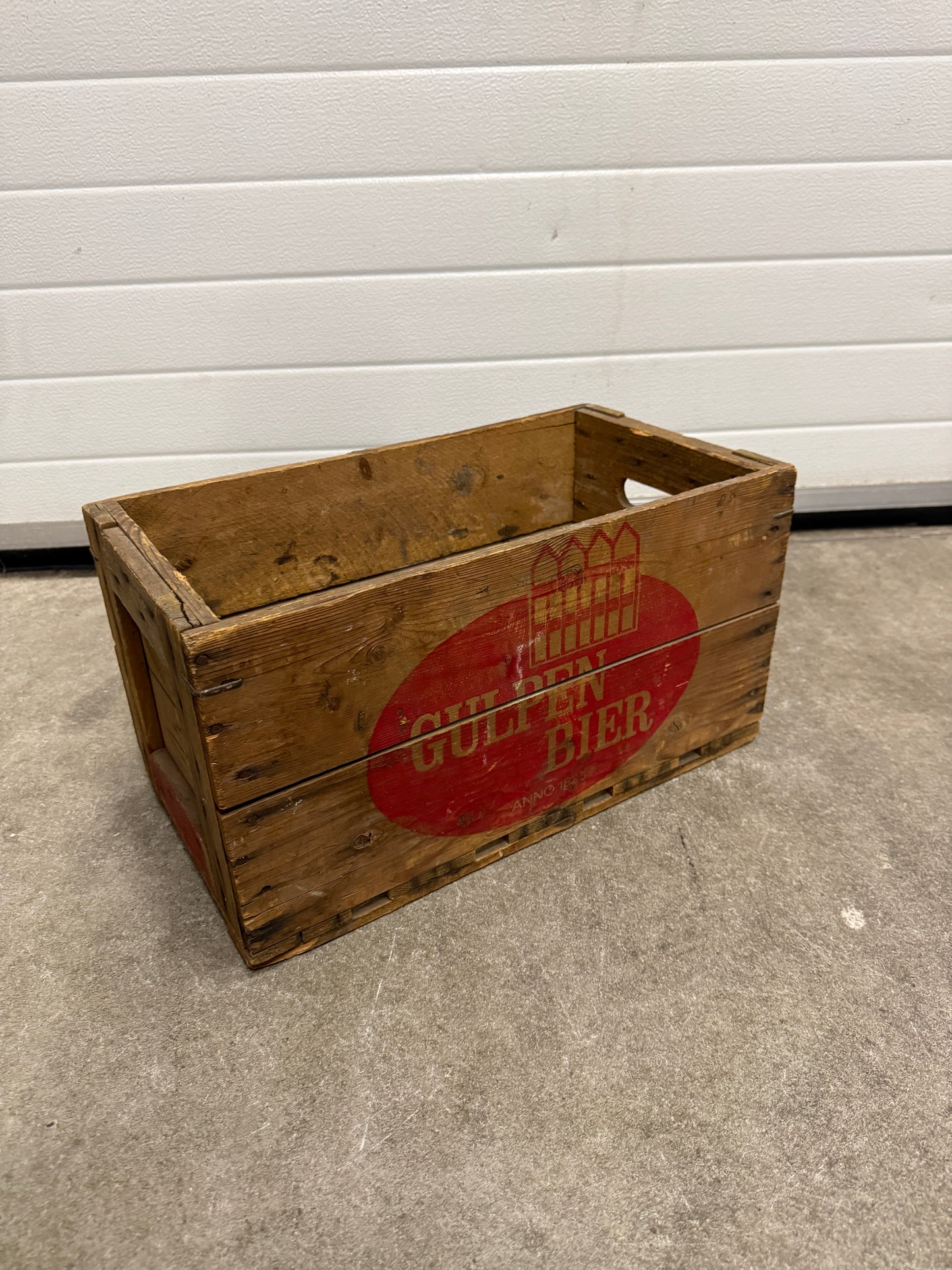 Vintage houten bierkratten diverse brouwerijen