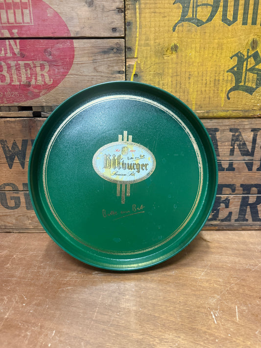 Vintage Bitburger kunststof serveerblad