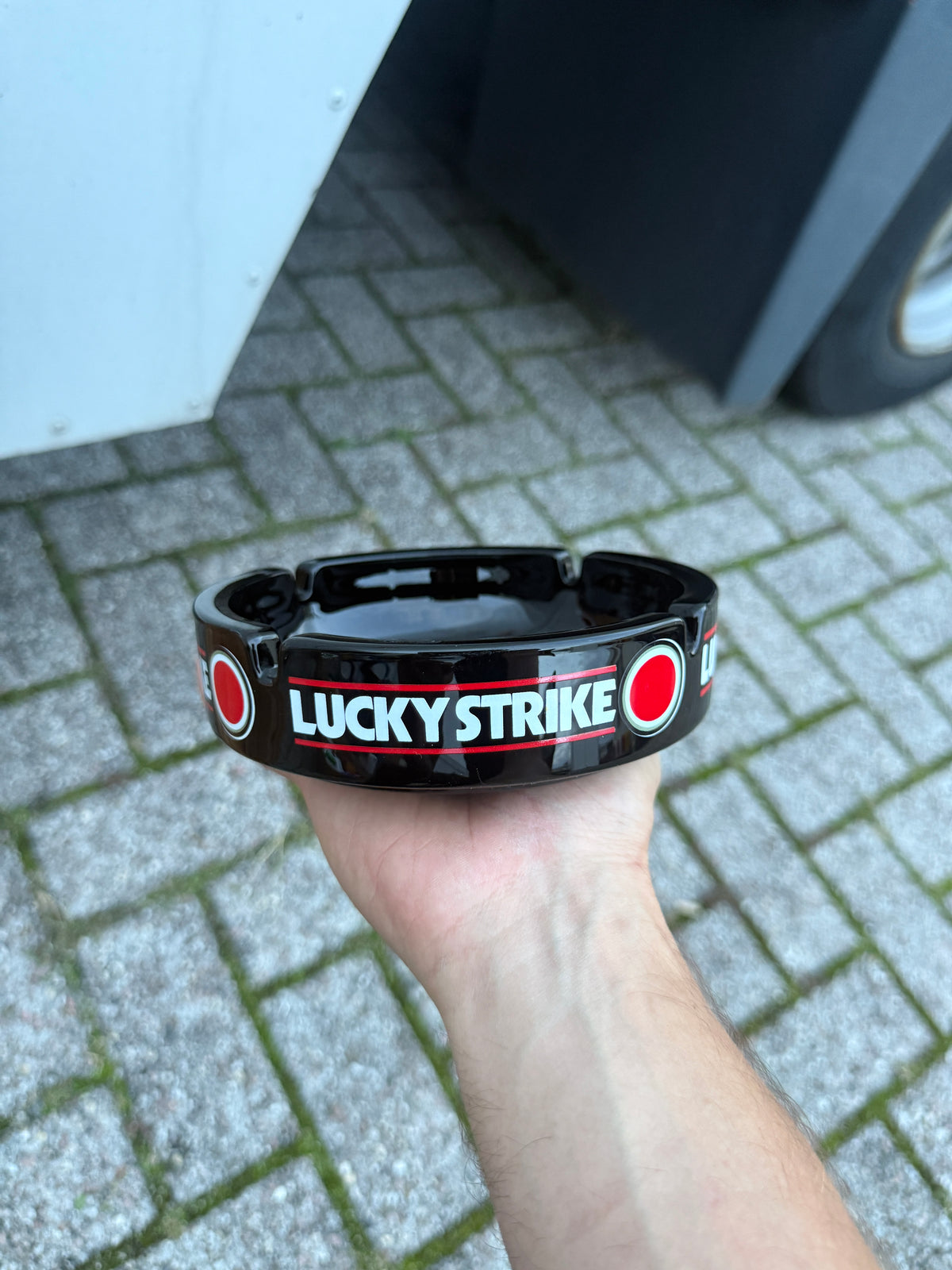 Lucky Strike ronde reclameasbak