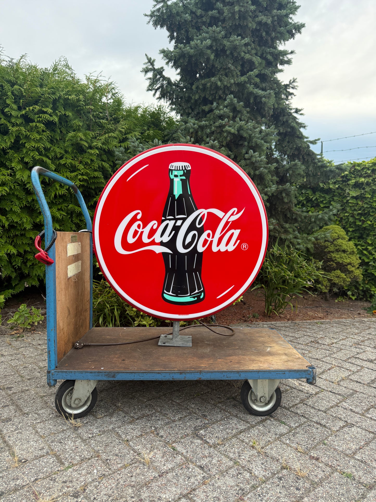 Vintage dubbelzijdige Coca Cola lichtbak (Alleen afhalen)