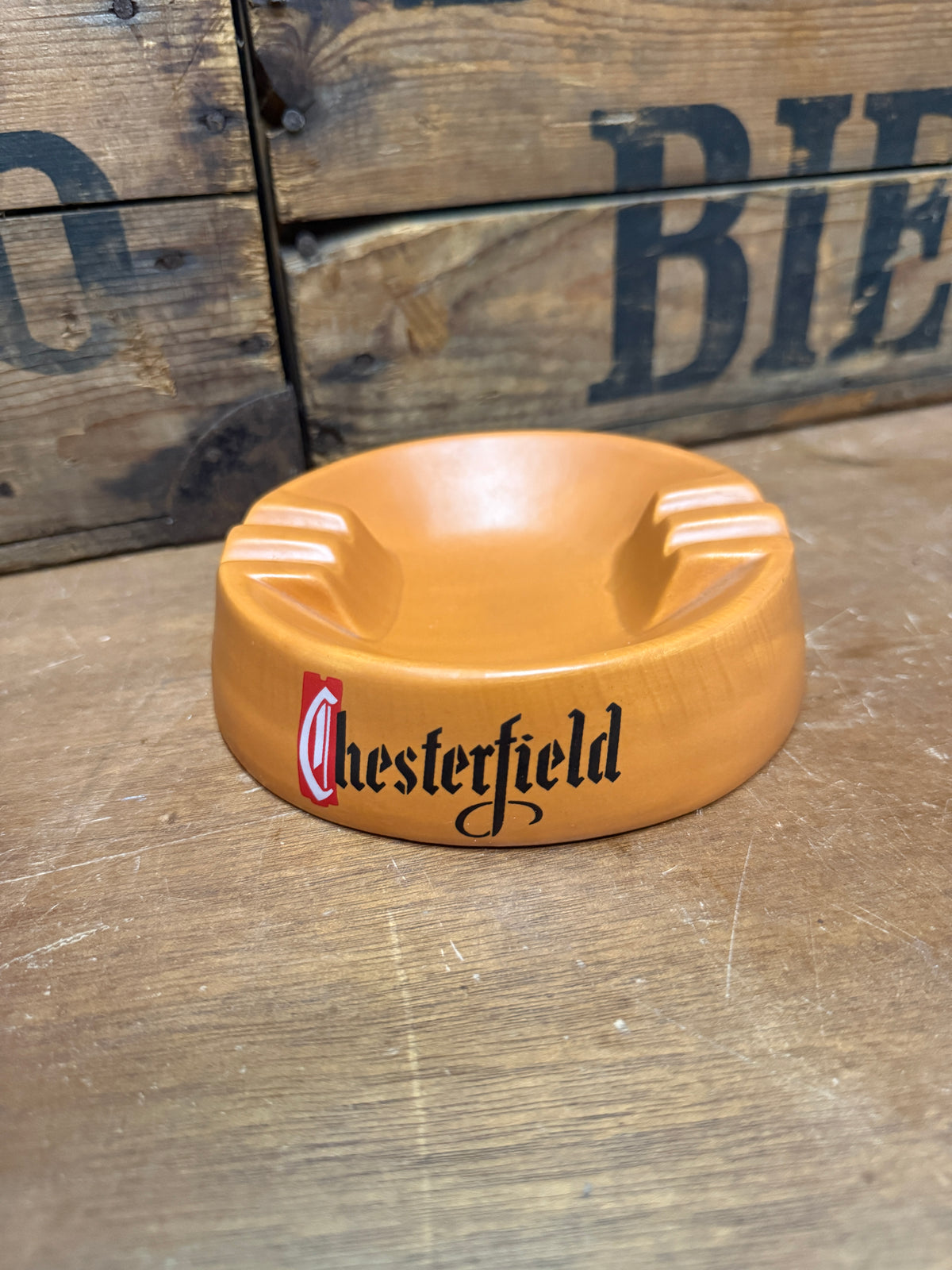 Vintage Chesterfield reclameasbak