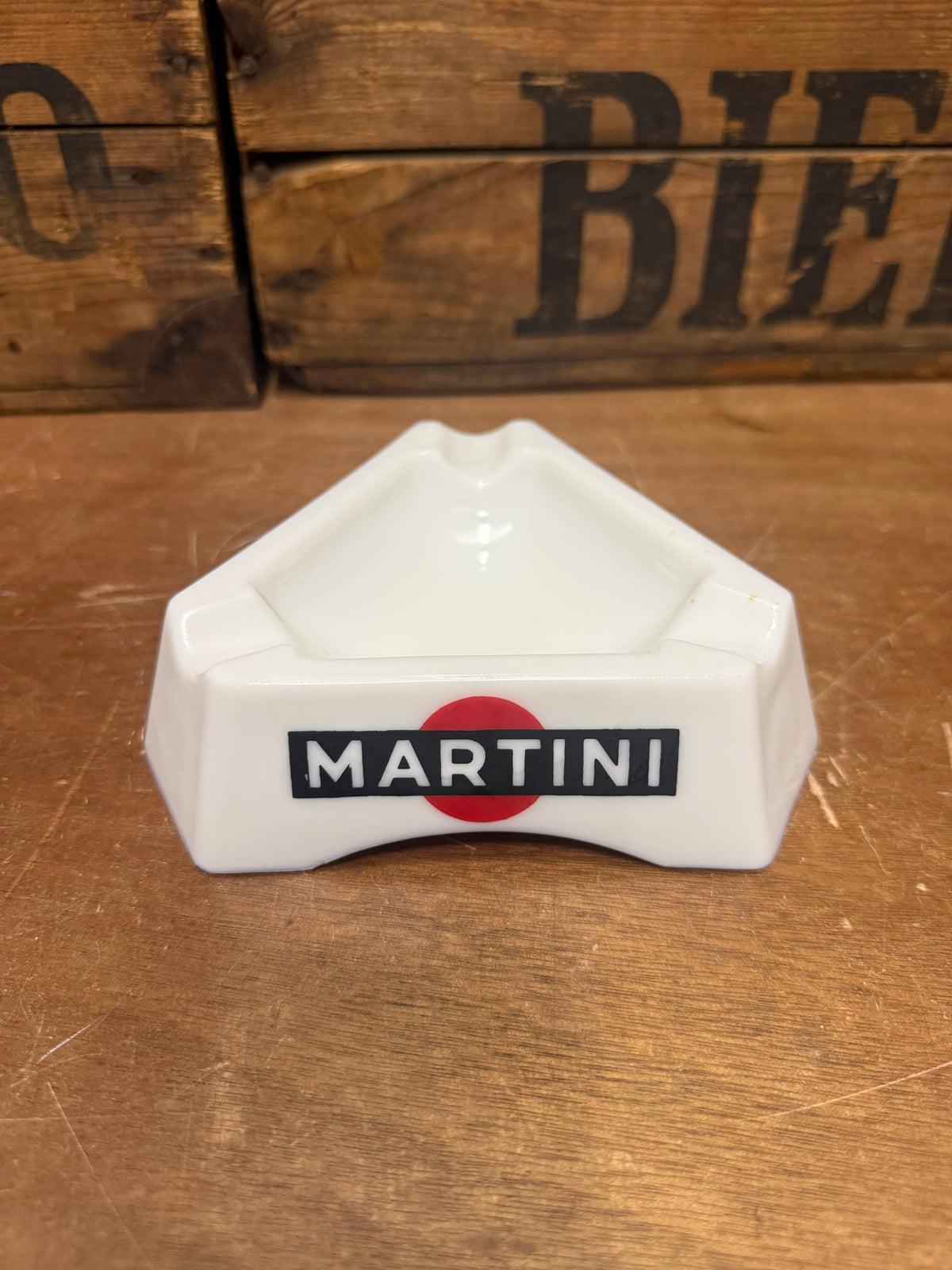 Martini Opalex driehoek reclameasbak