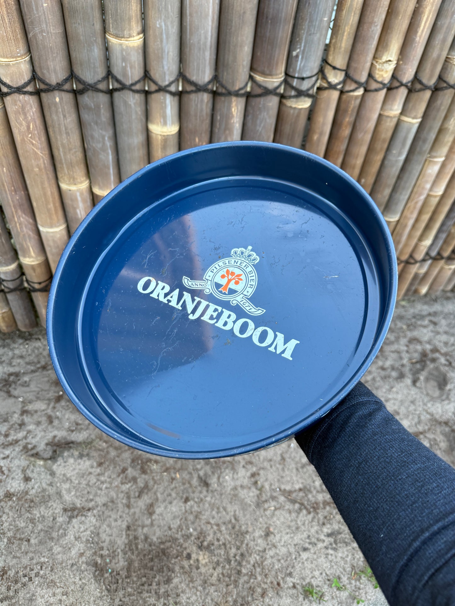 Vintage Oranjeboom metalen dienblad