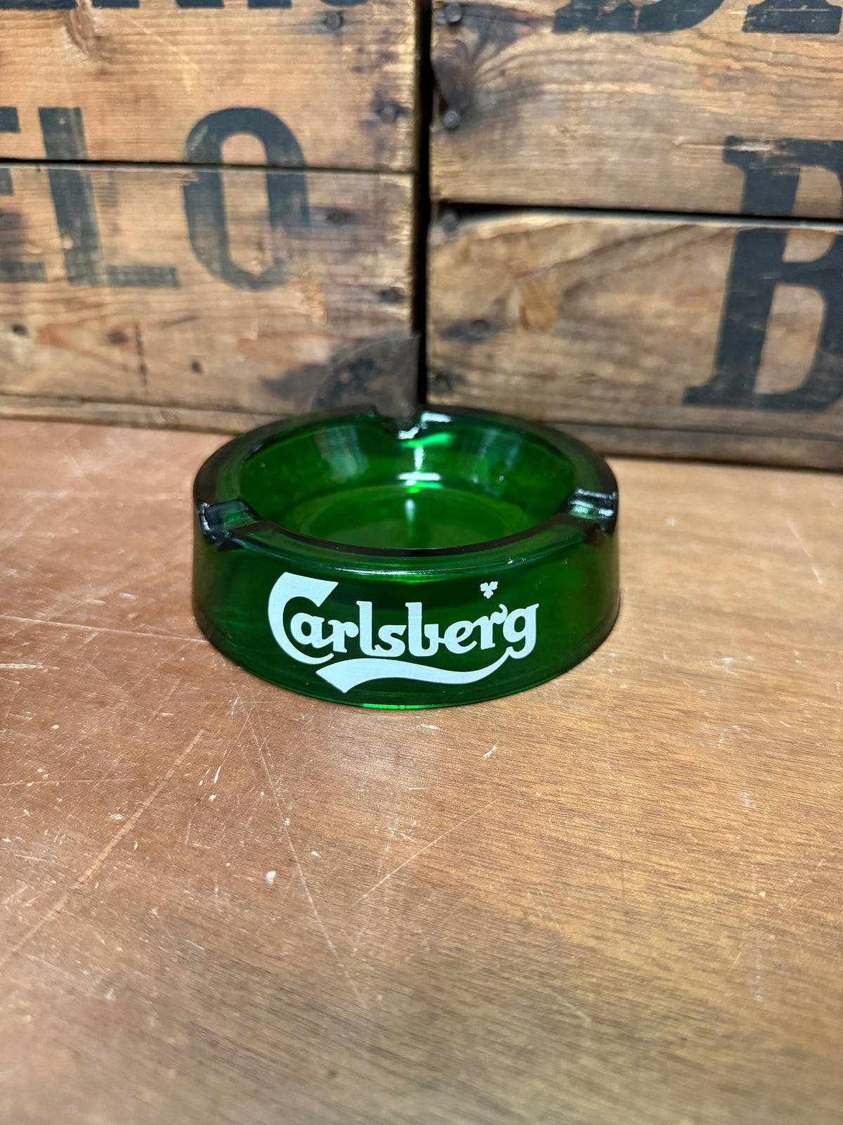 Carlsberg glazen reclameasbakken