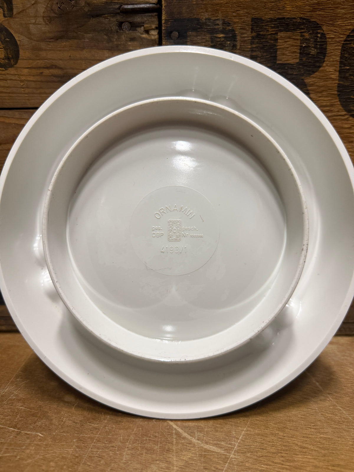 Vintage DRUM De Ware Half Zware asbak Ornamin