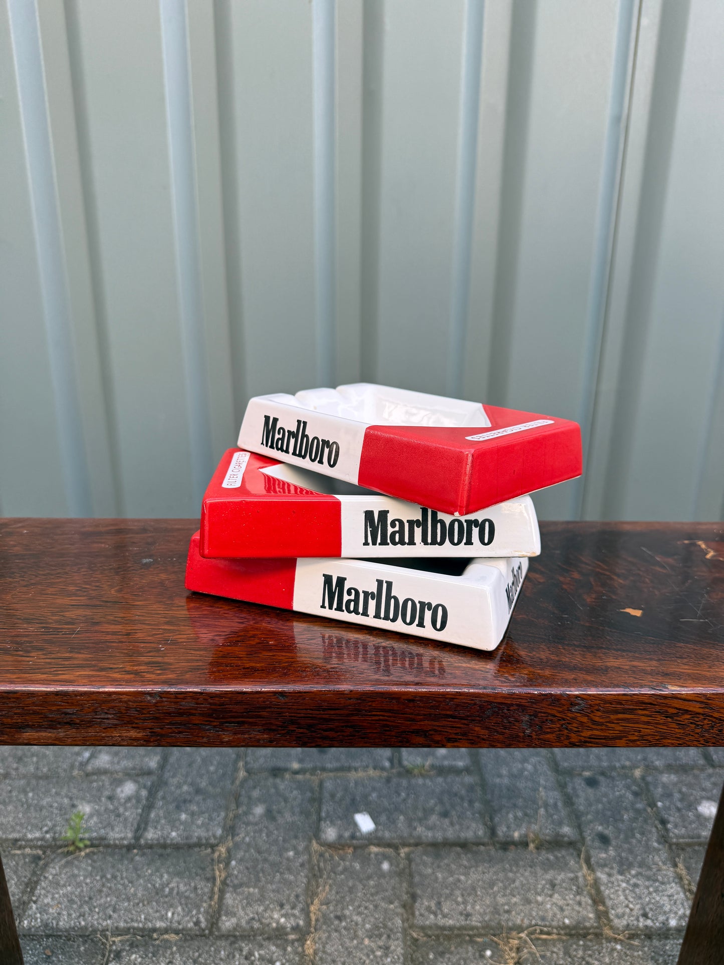Marlboro asbak rechthoekig