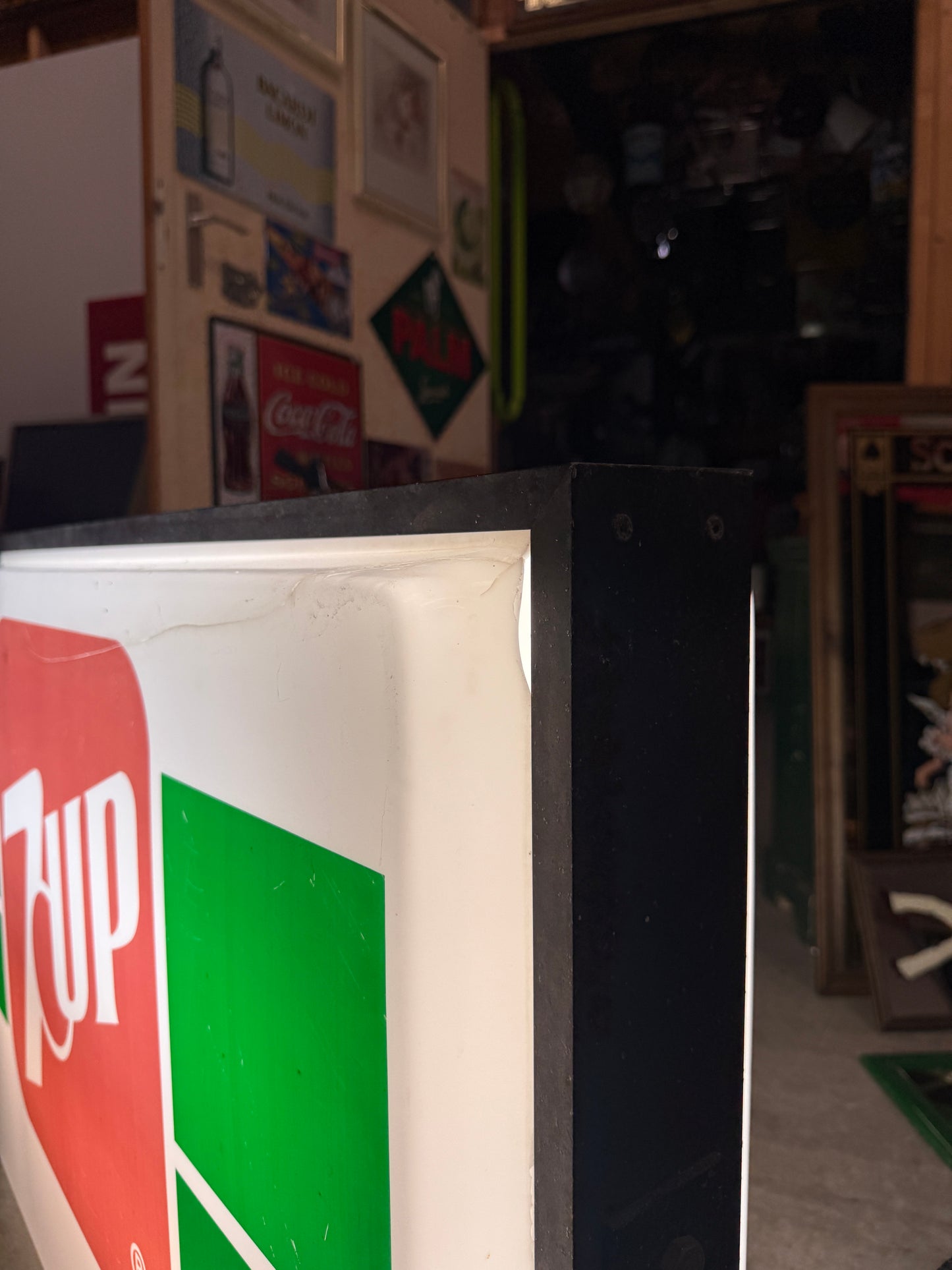 Vintage 7UP dubbelzijdige lichtbak