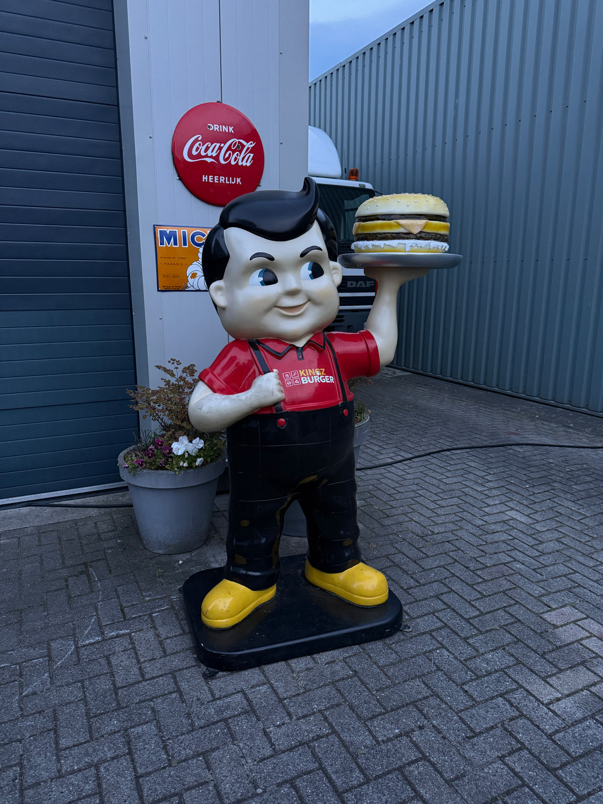Vintage Big Boy hamburger reclamebeeld