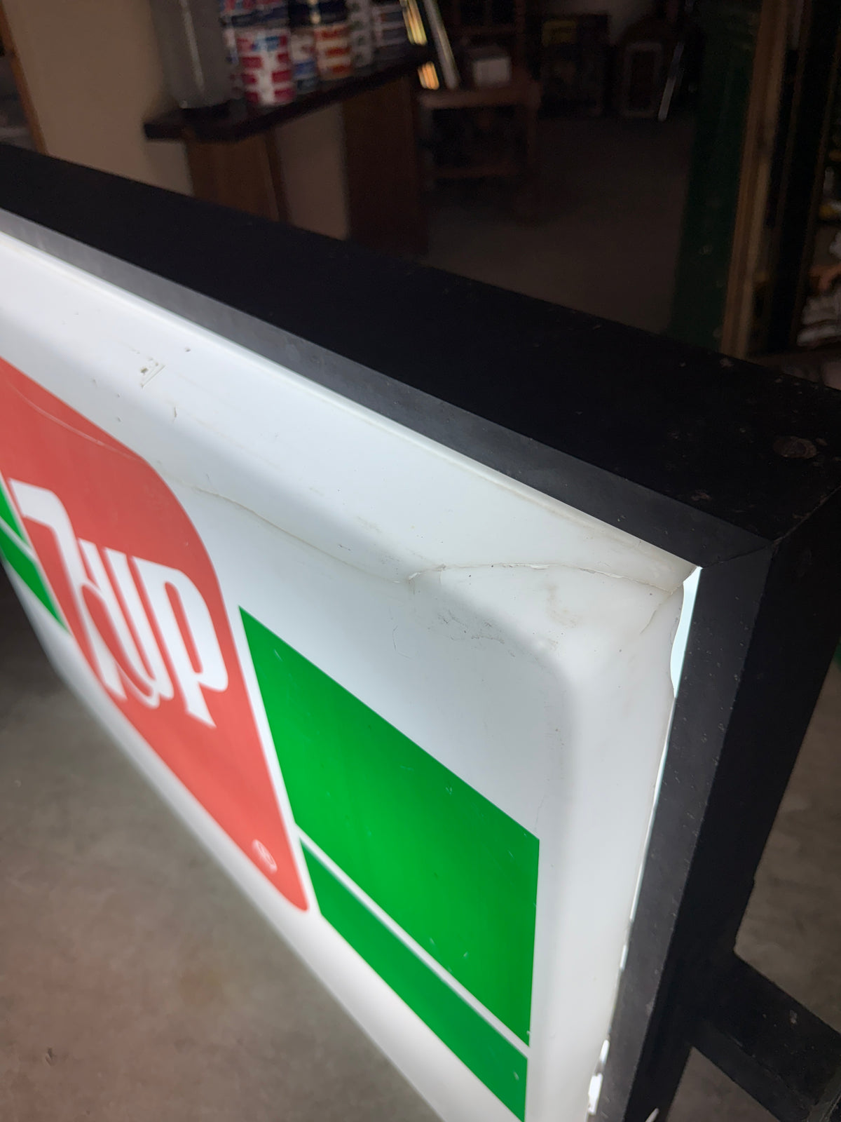 Vintage 7UP dubbelzijdige lichtbak