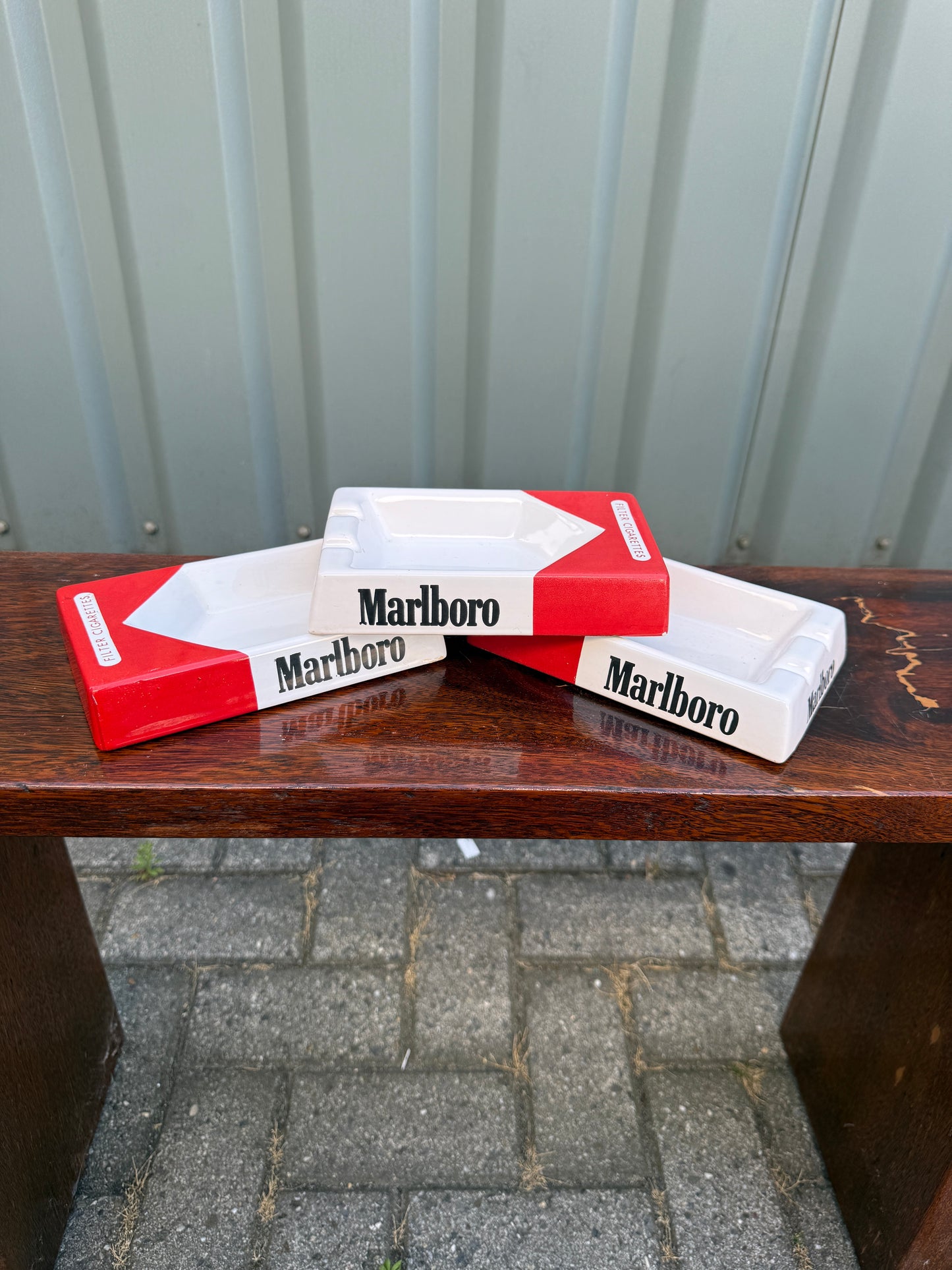 Marlboro asbak rechthoekig