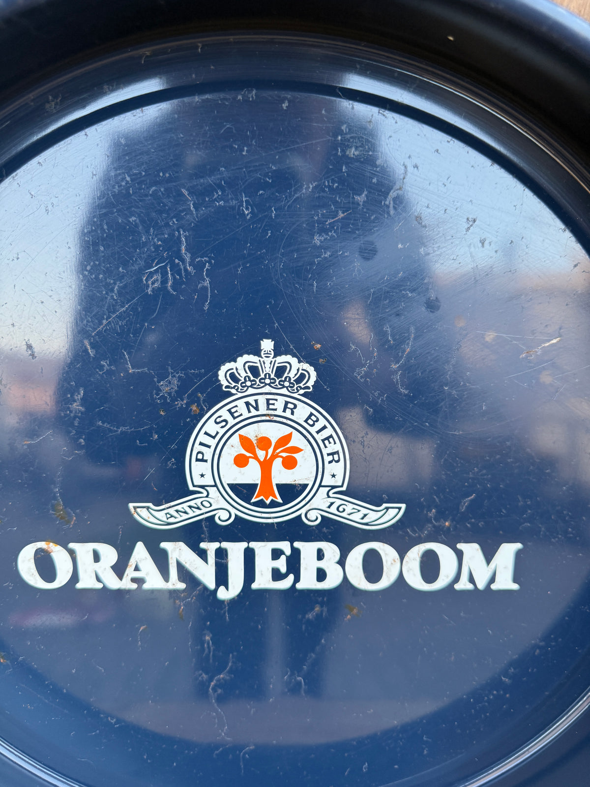 Vintage Oranjeboom metalen dienblad