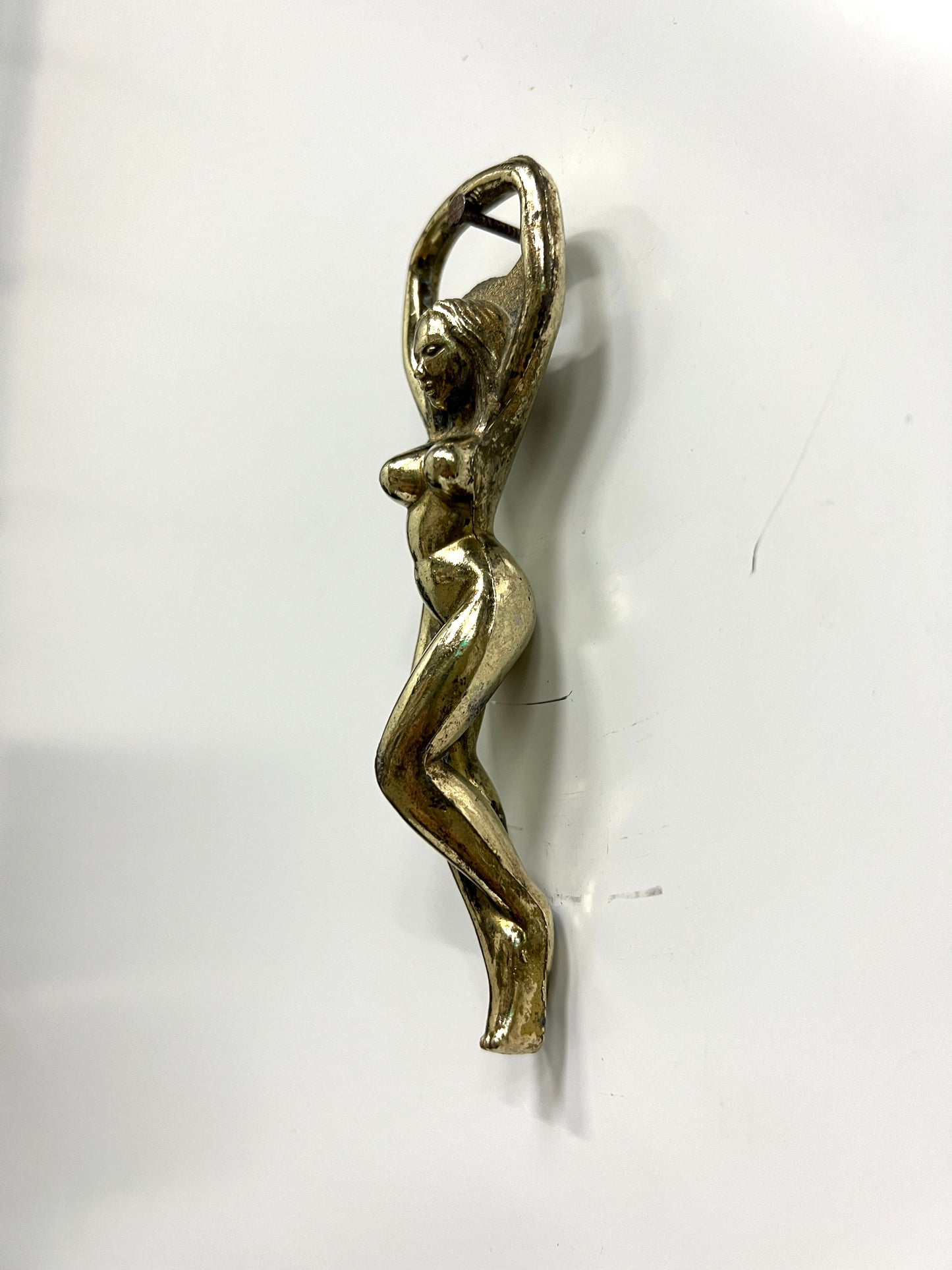 Vintage Brass Lady Bottle Opener