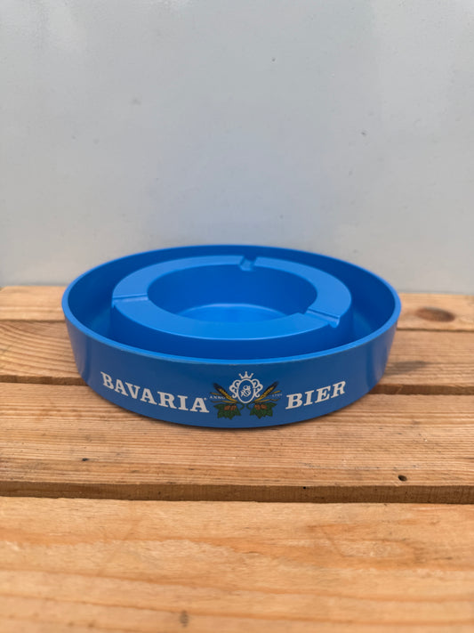 Bavaria bier reclame asbak kunststof blauw