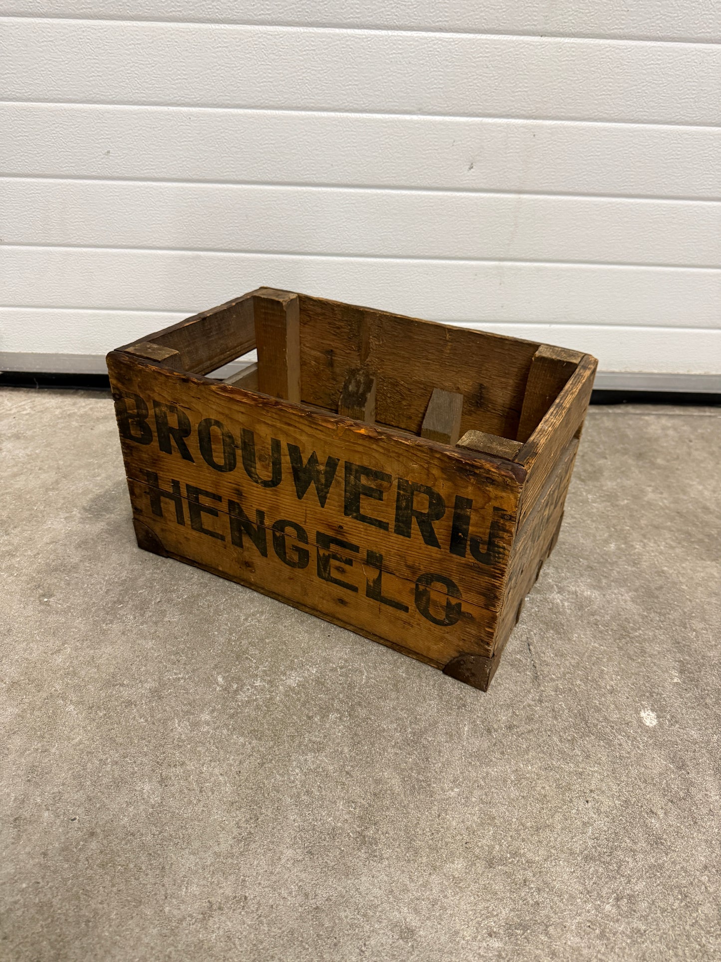 Vintage houten bierkratten diverse brouwerijen