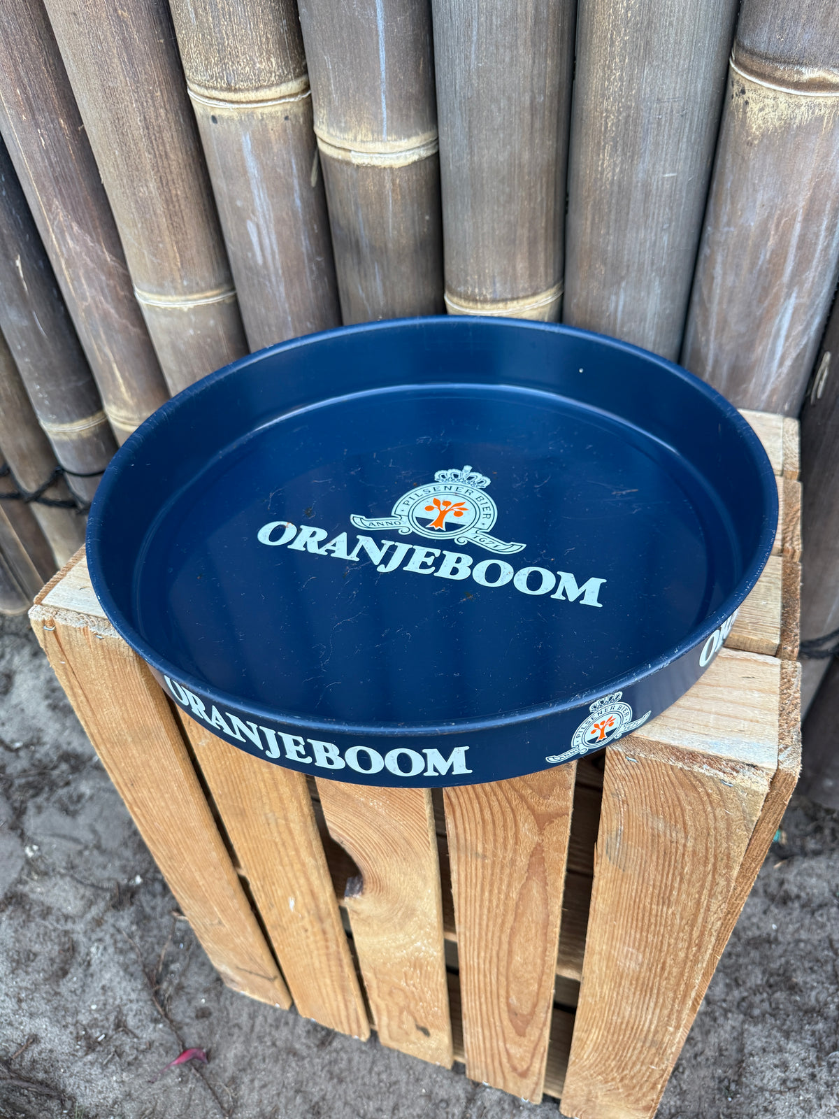 Vintage Oranjeboom metalen dienblad