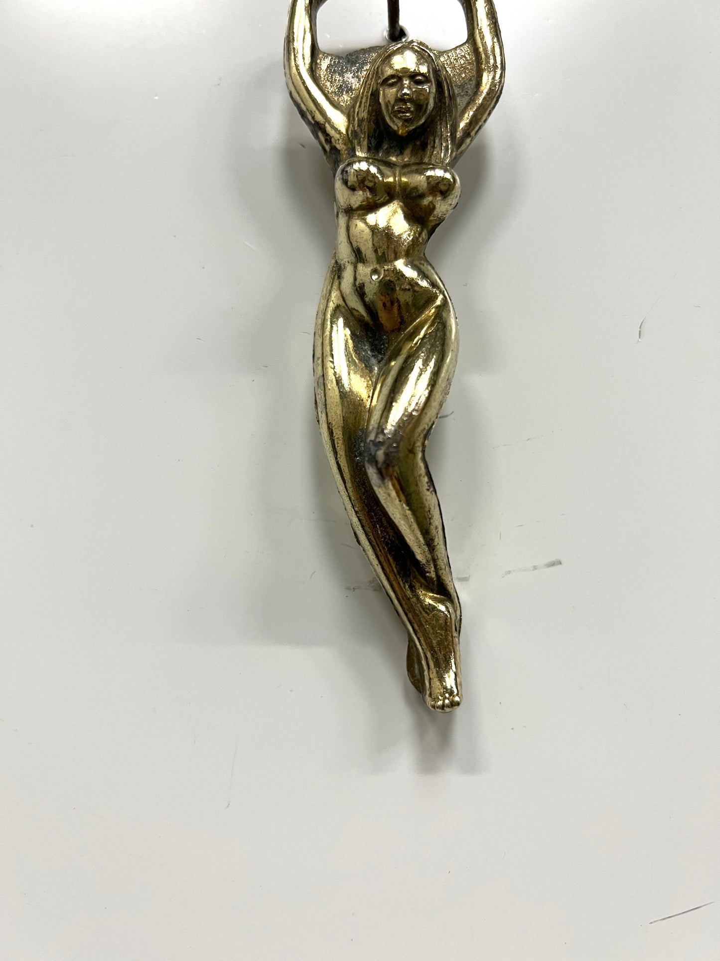 Vintage Brass Lady Bottle Opener