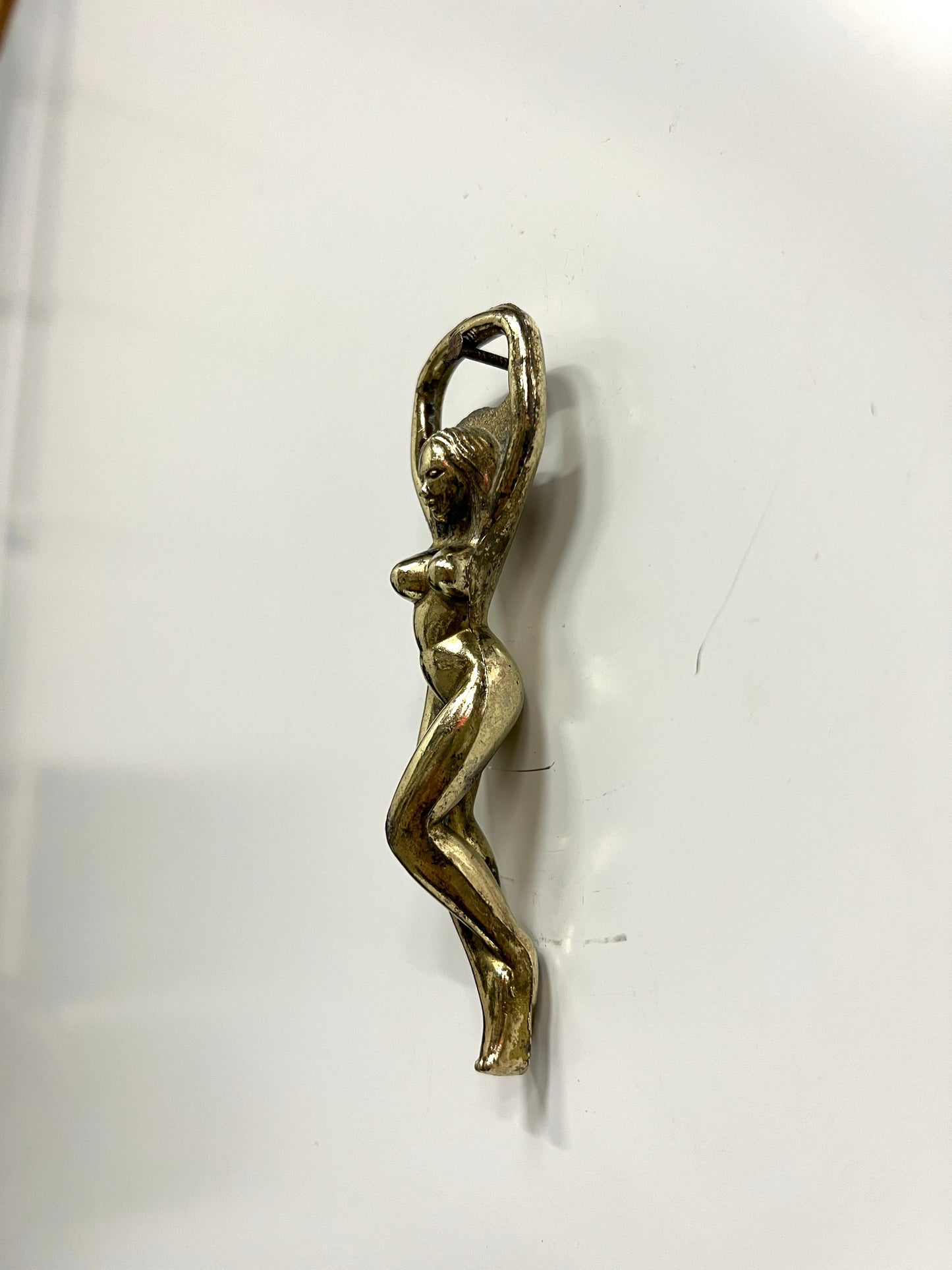 Vintage Brass Lady Bottle Opener