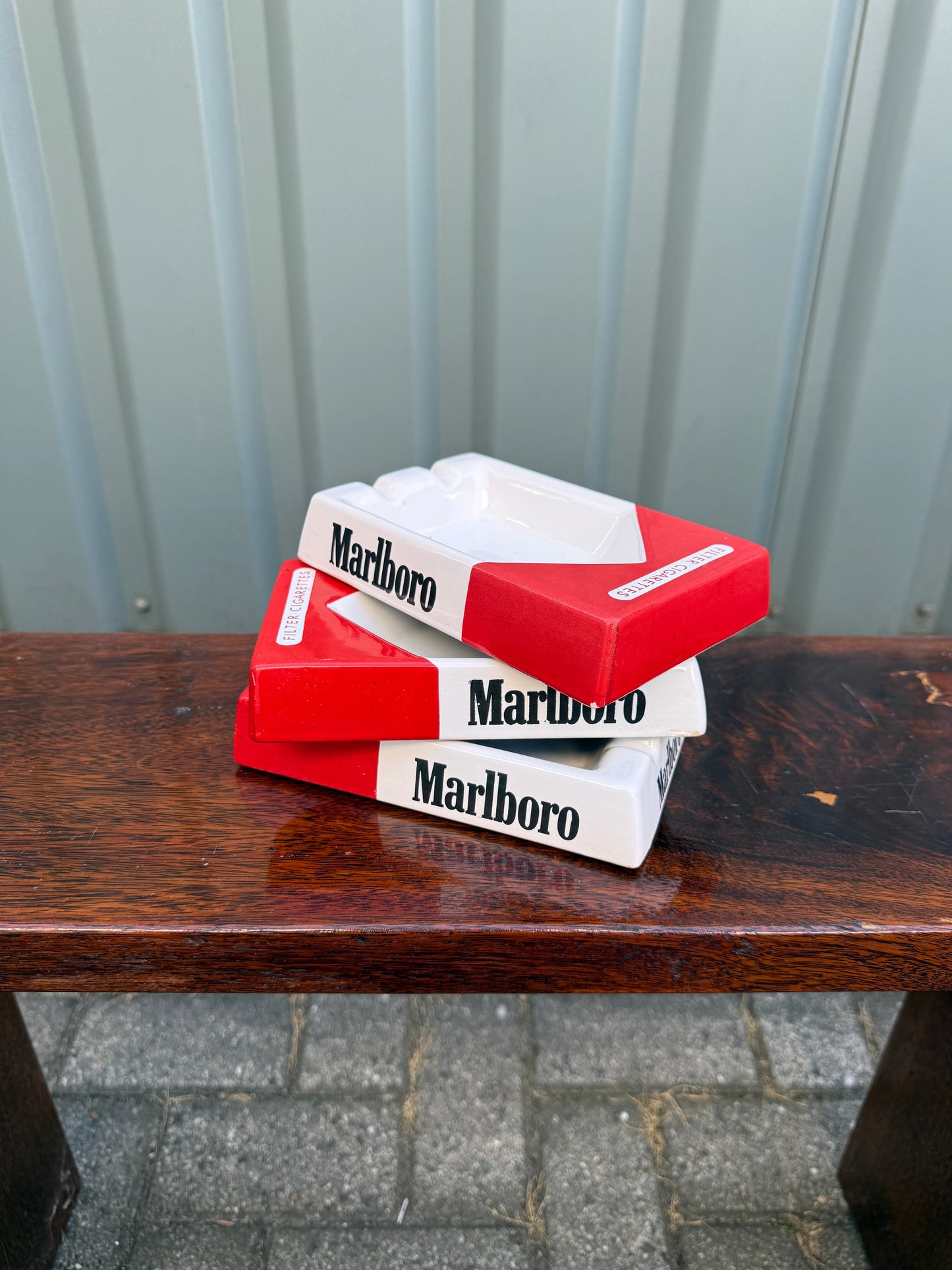 Marlboro asbak rechthoekig