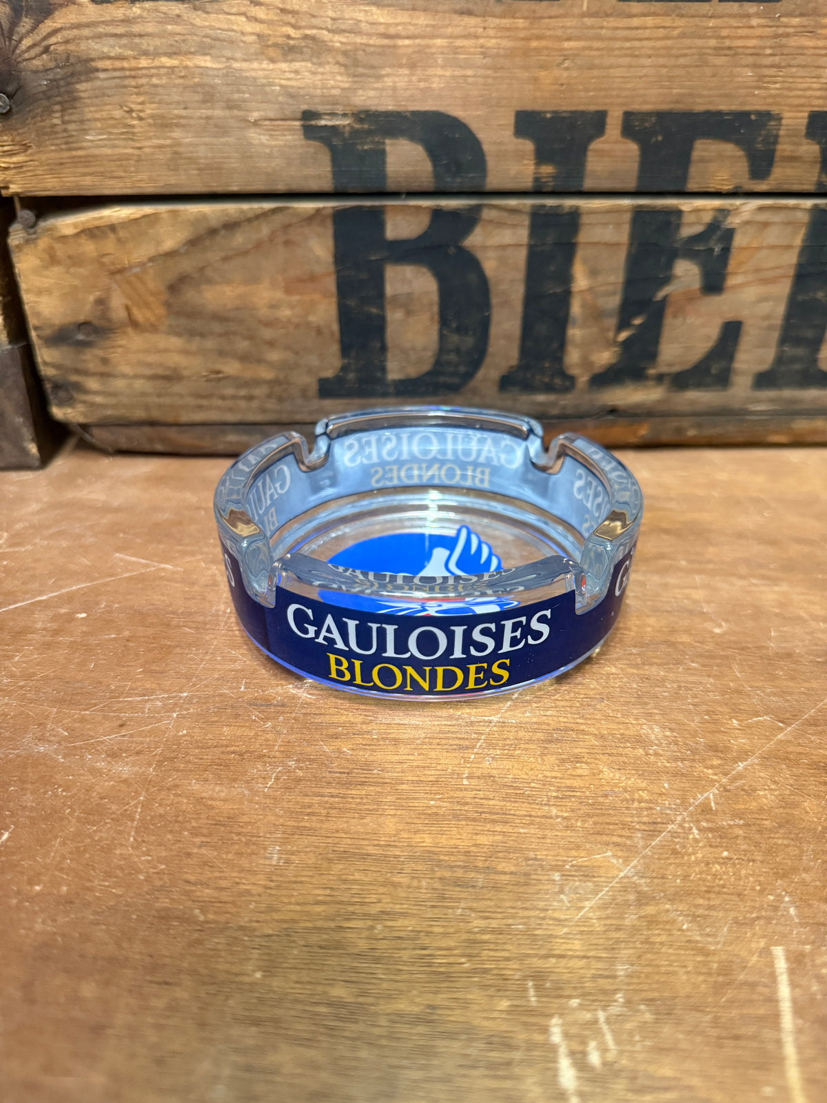 Gauloises Blondes reclameasbak