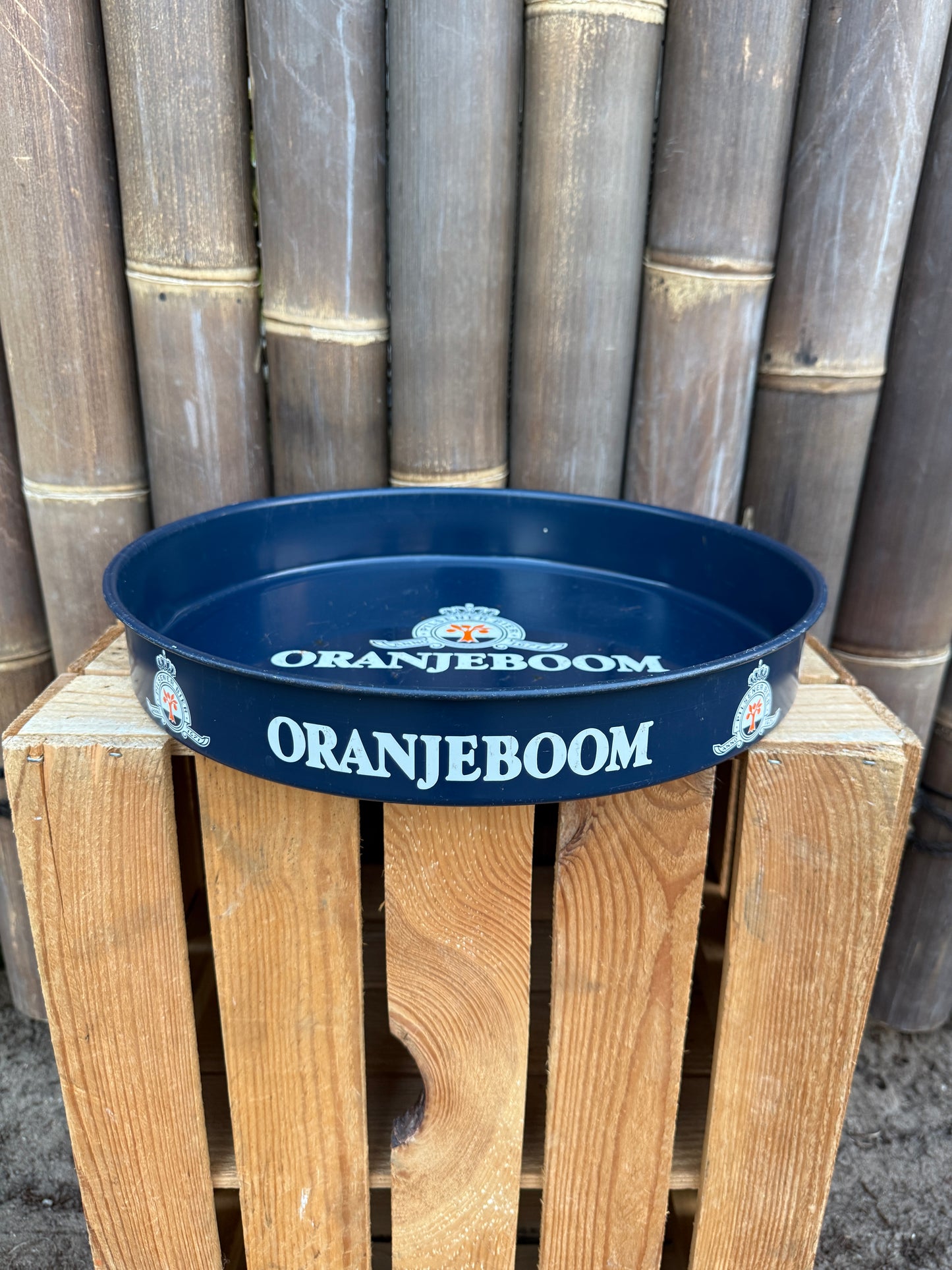 Vintage Oranjeboom metalen dienblad