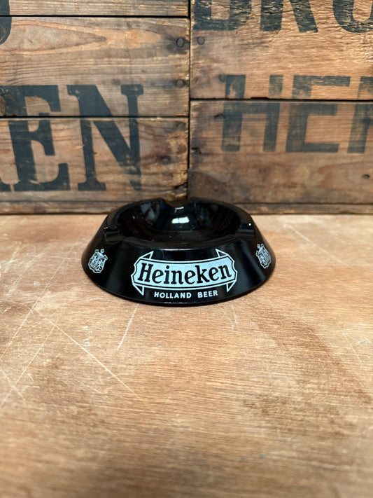 Vintage Heineken Holland Beer opaalglas asbak