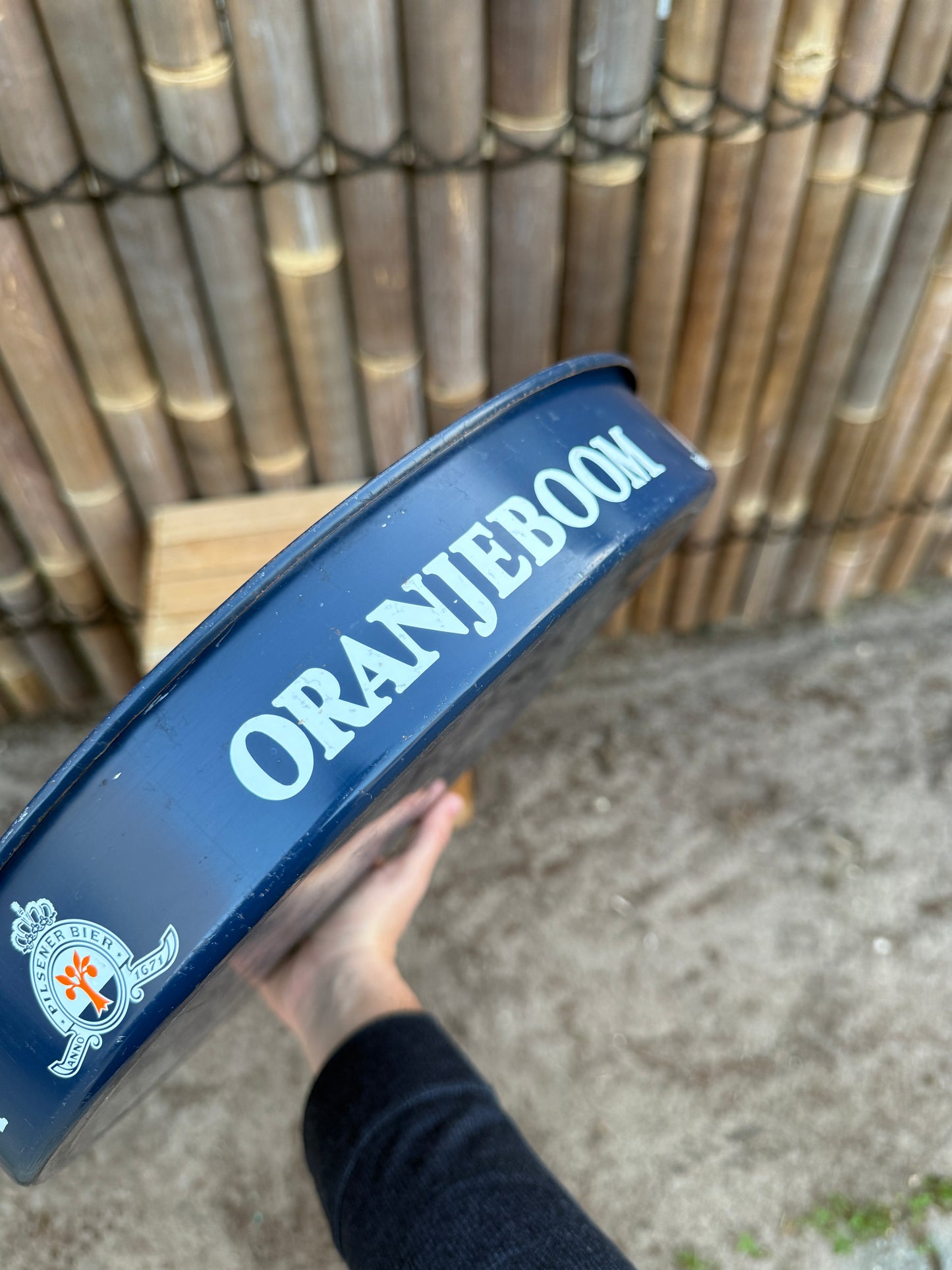 Vintage Oranjeboom metalen dienblad