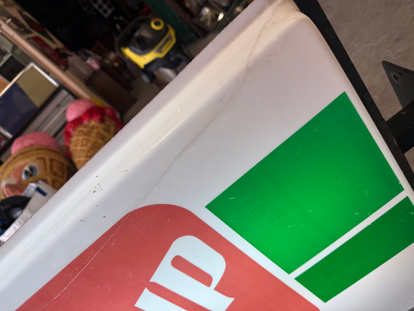 Vintage 7UP dubbelzijdige lichtbak