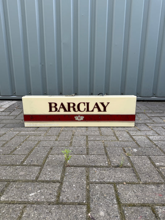 Vintage Barclay lichtbak dubbelzijdig