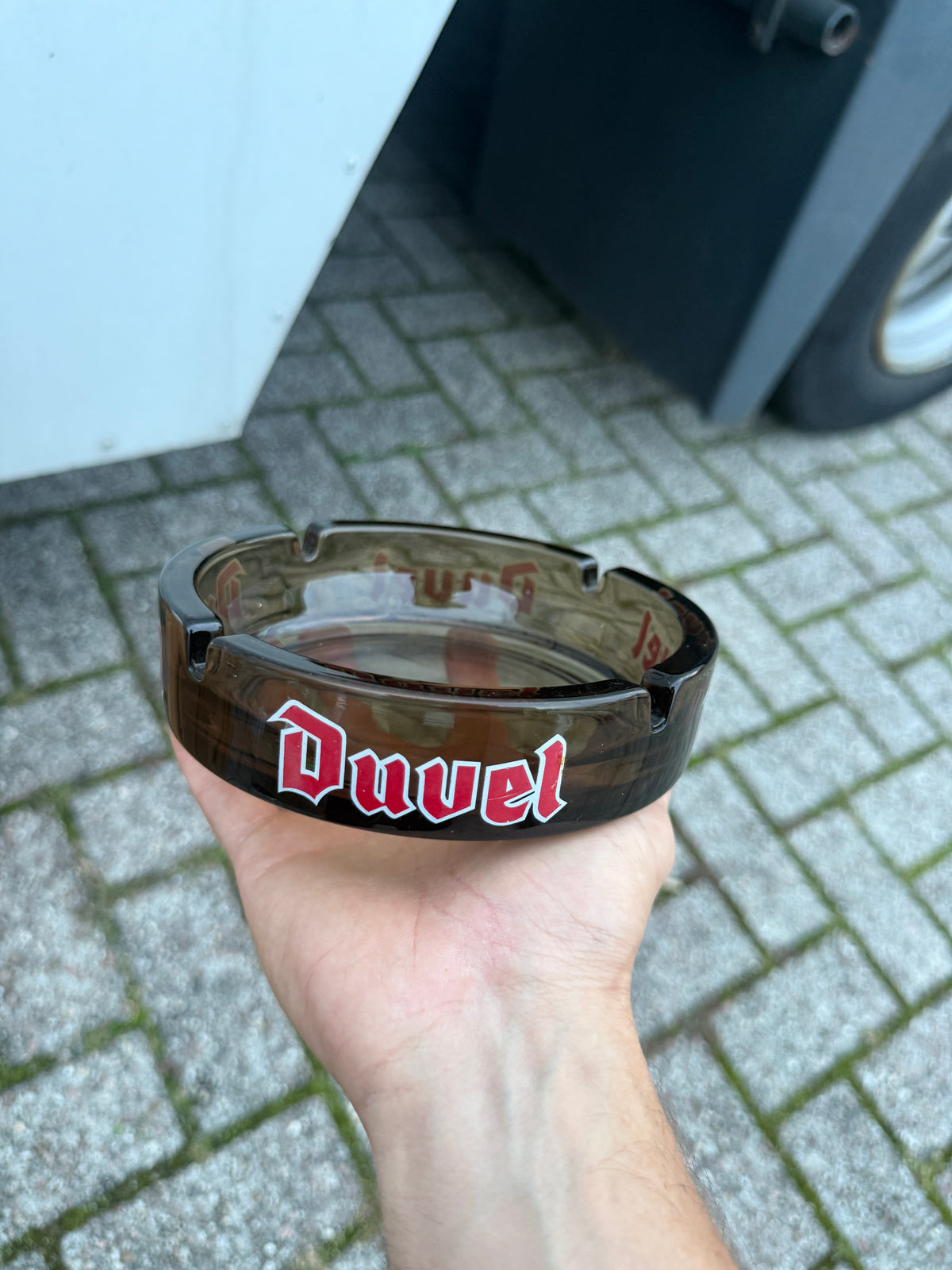Duvel bier reclameasbak