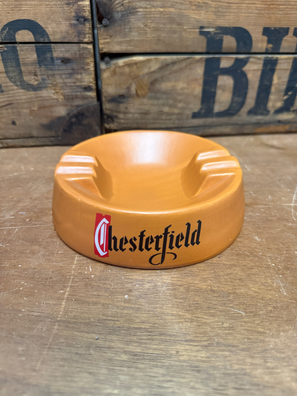 Vintage Chesterfield reclameasbak