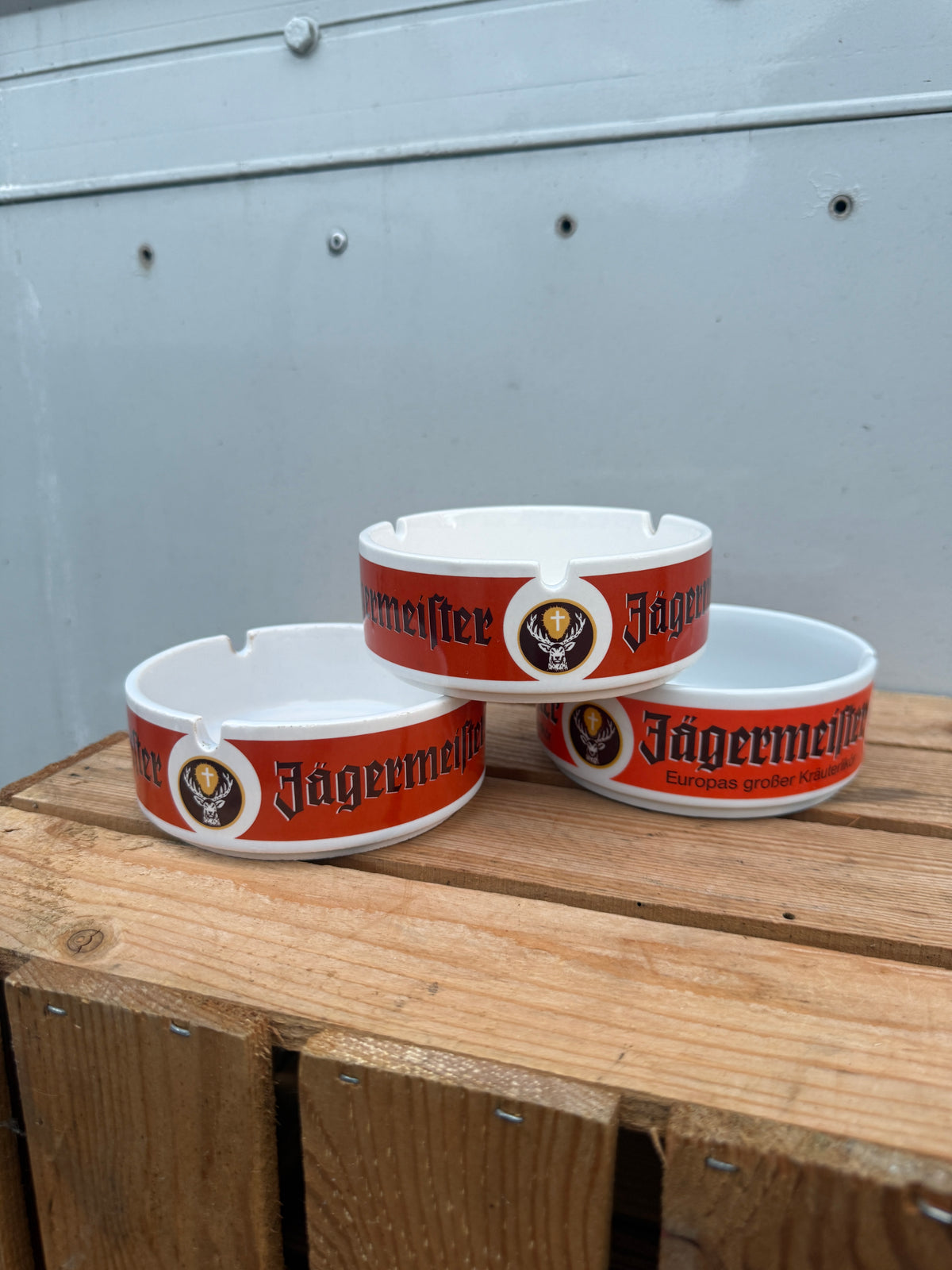 Jägermeister ronde reclameasbak