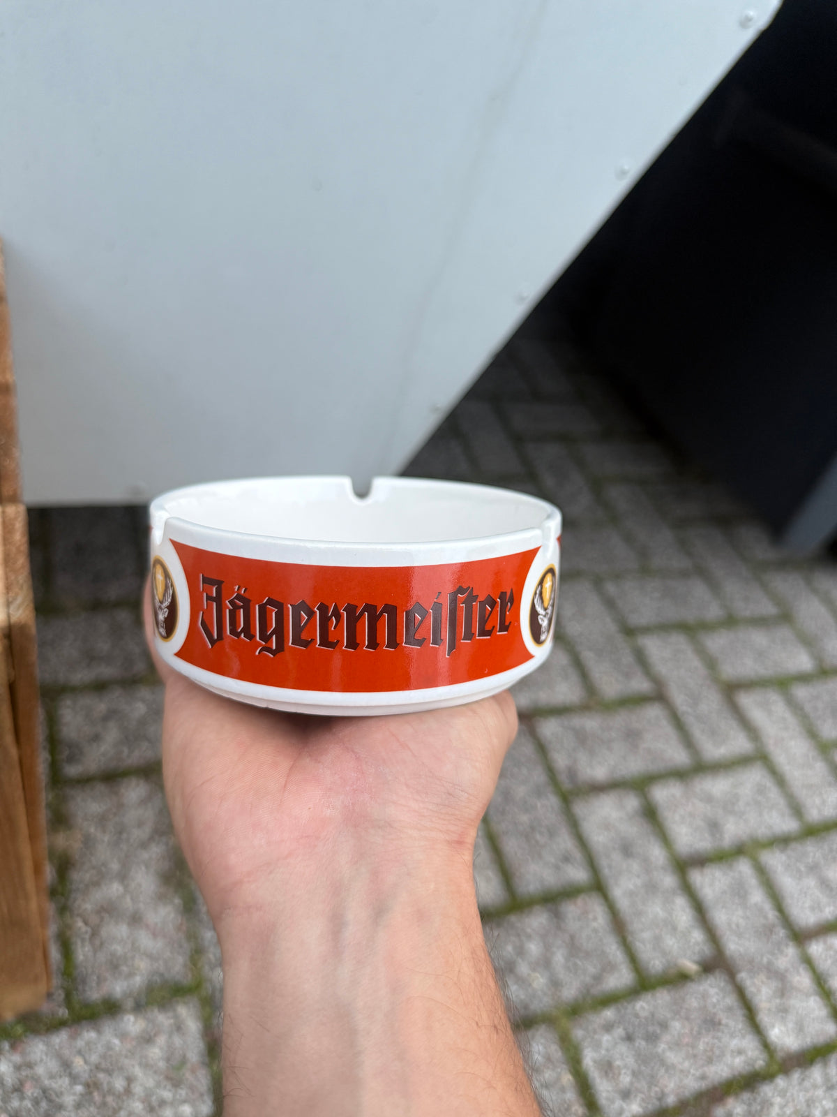 Jägermeister ronde reclameasbak