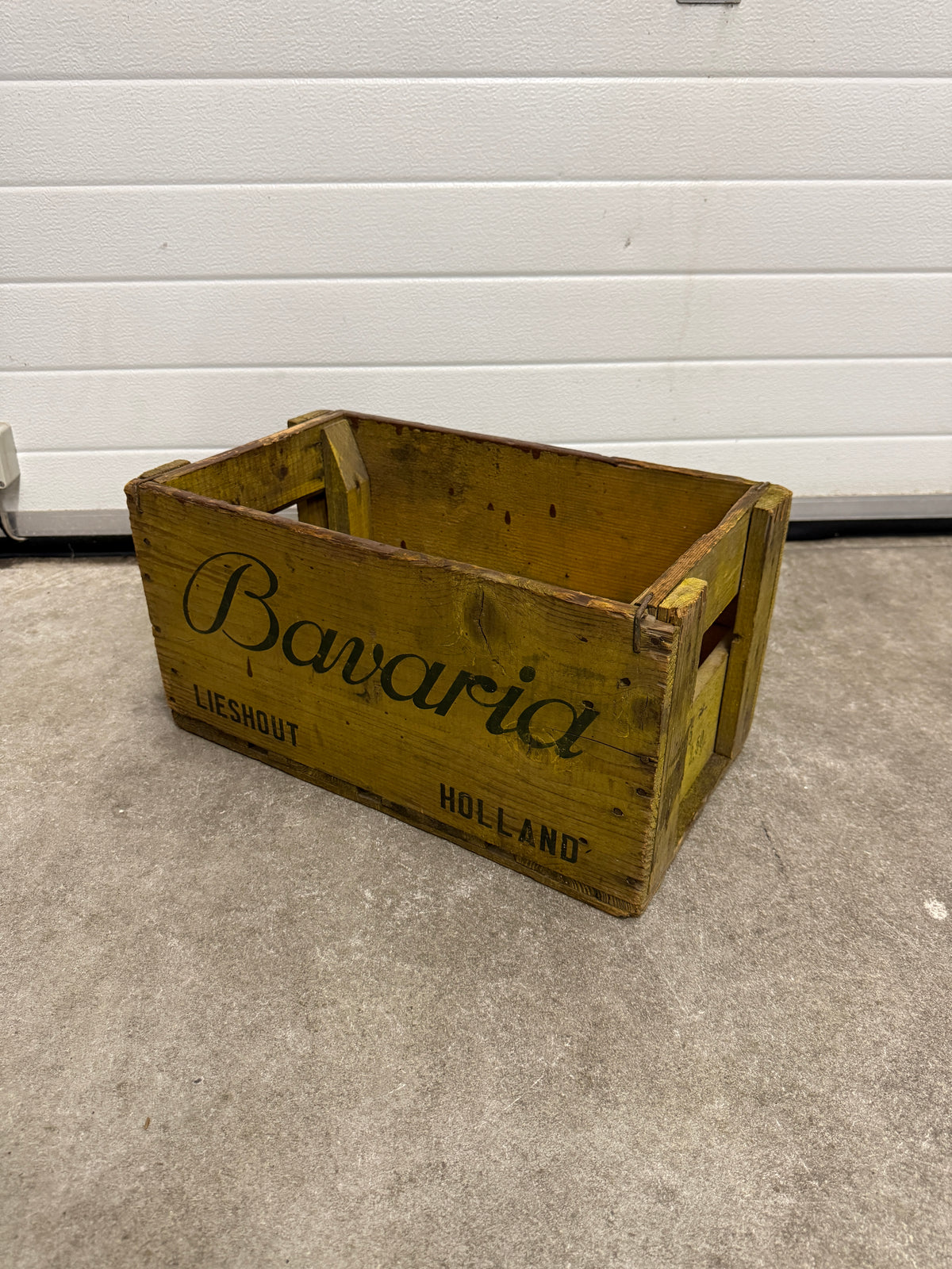 Vintage houten bierkratten diverse brouwerijen