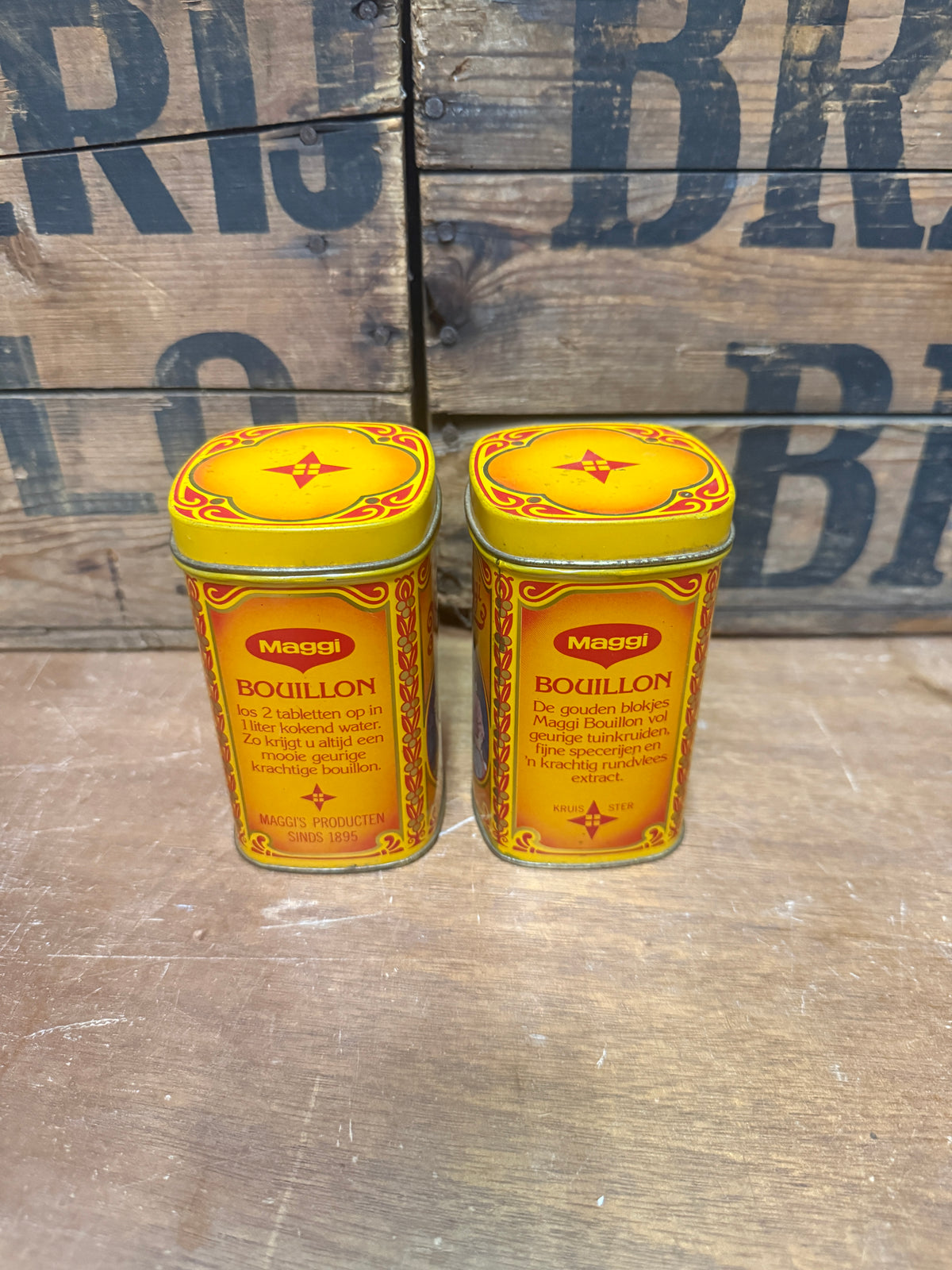 Vintage Maggi Bouillon blik jaren 80