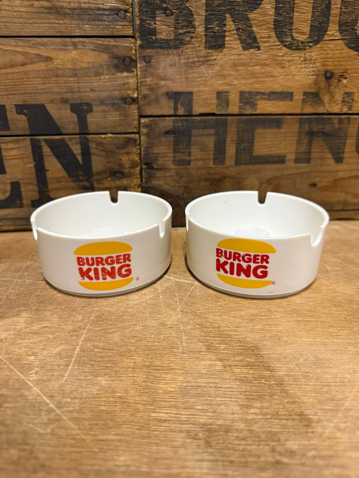 Zeldzame vintage Burger King reclameasbak