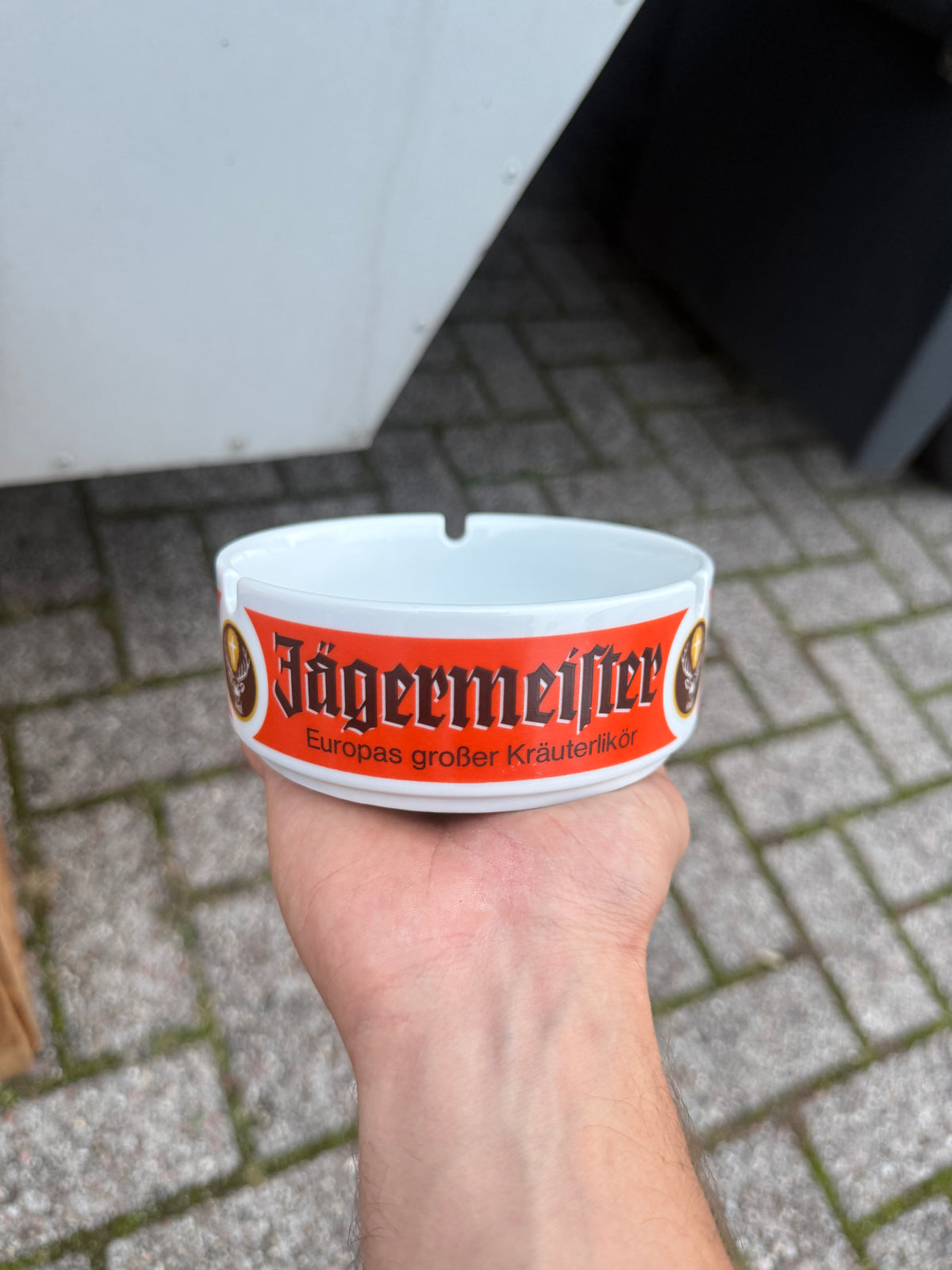 Jägermeister ronde reclameasbak