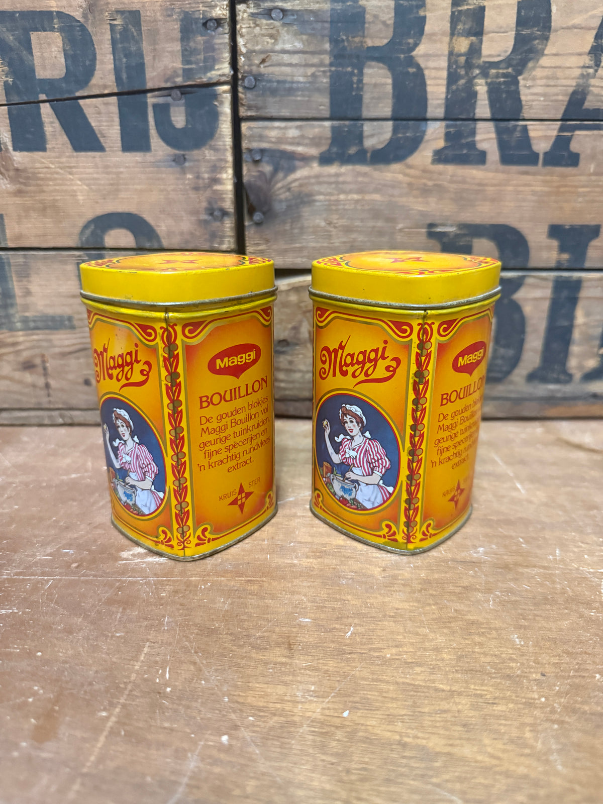 Vintage Maggi Bouillon blik jaren 80