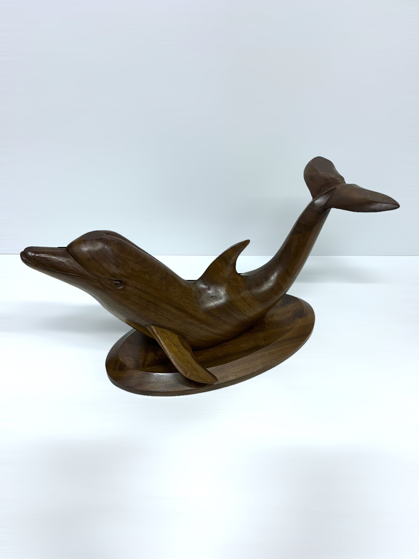 Vintage Coffee Table Teakwood Dolphin