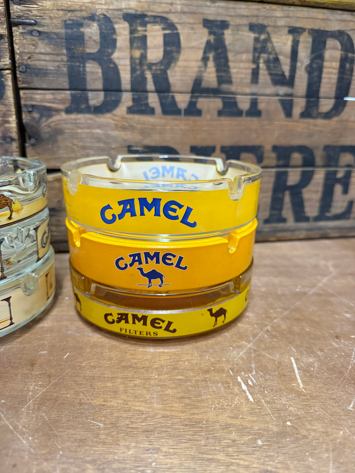 Camel ronde reclameasbak