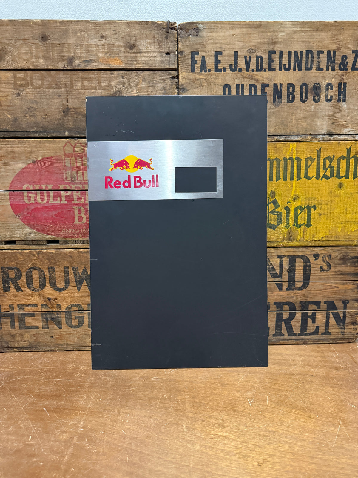 Vintage Red Bull reclame krijtbord