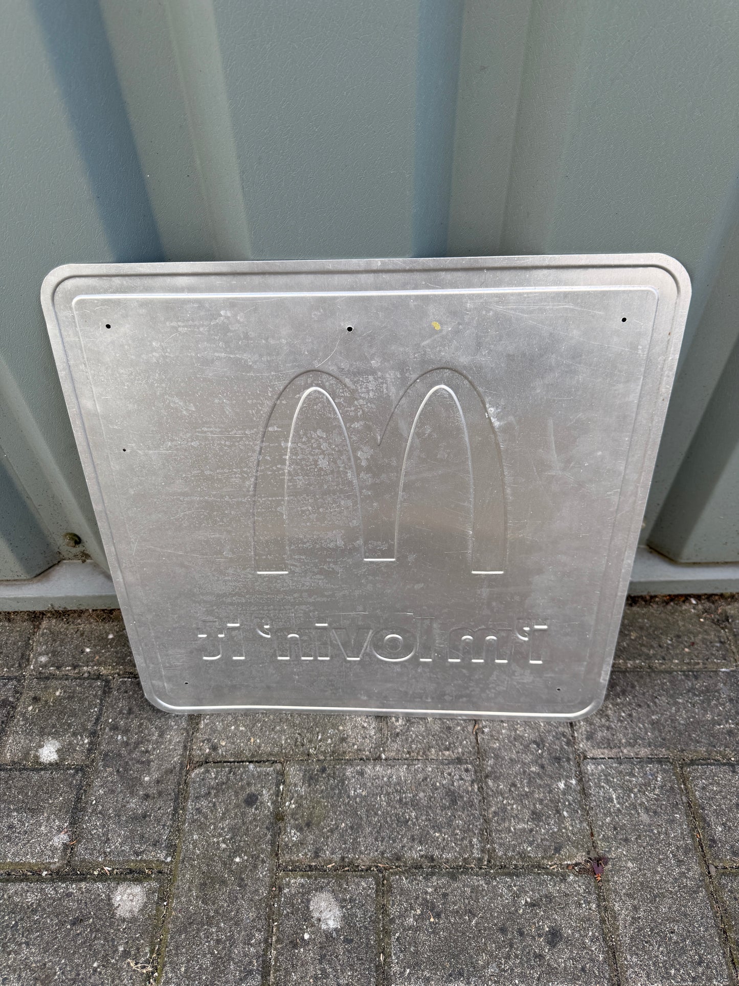 Vintage McDonald’s metalen wandbord