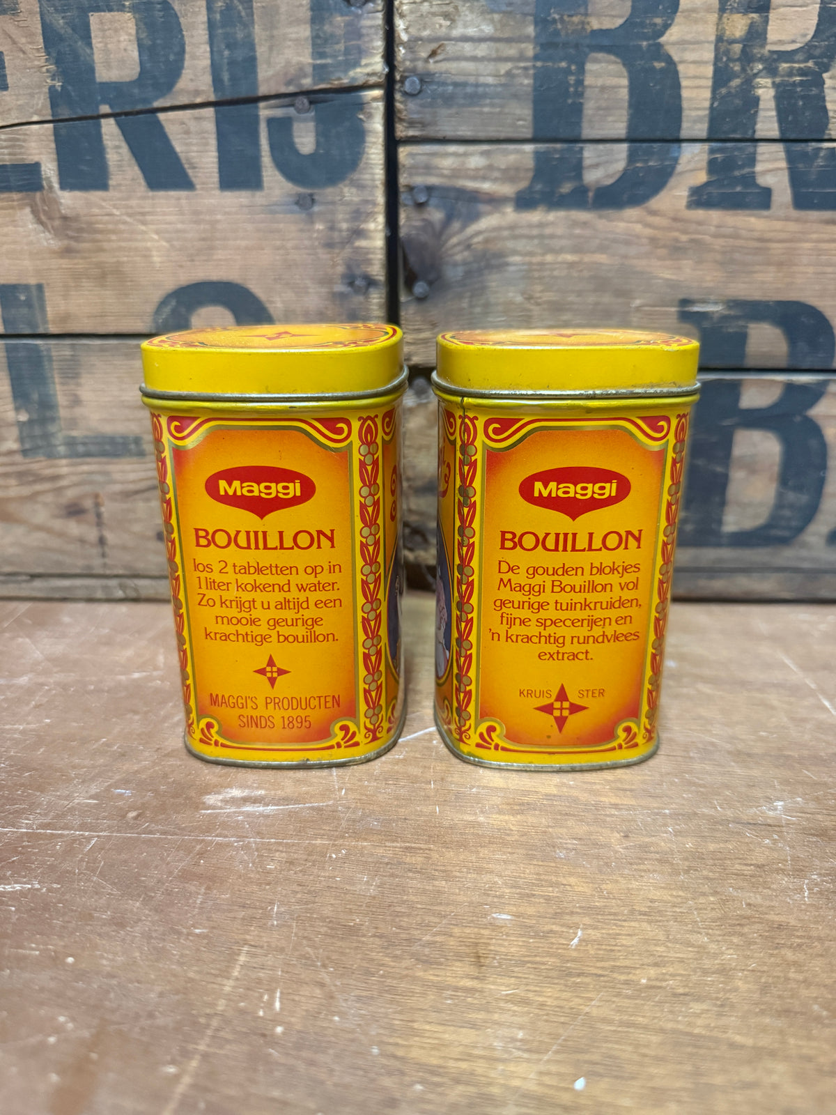 Vintage Maggi Bouillon blik jaren 80