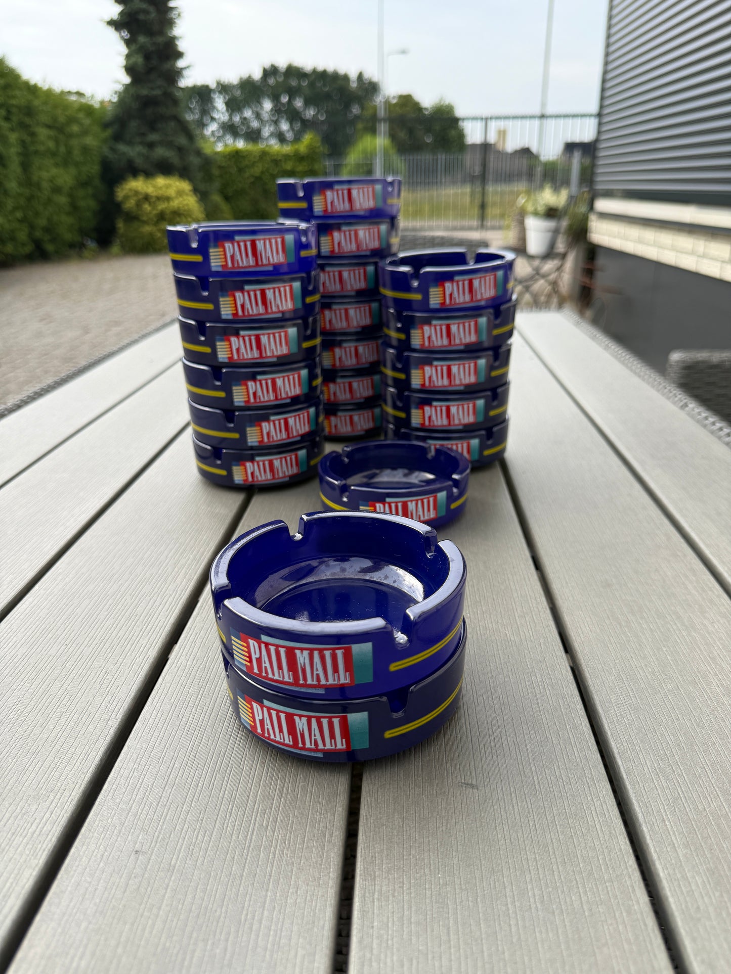 Vintage Pall Mall asbak glas