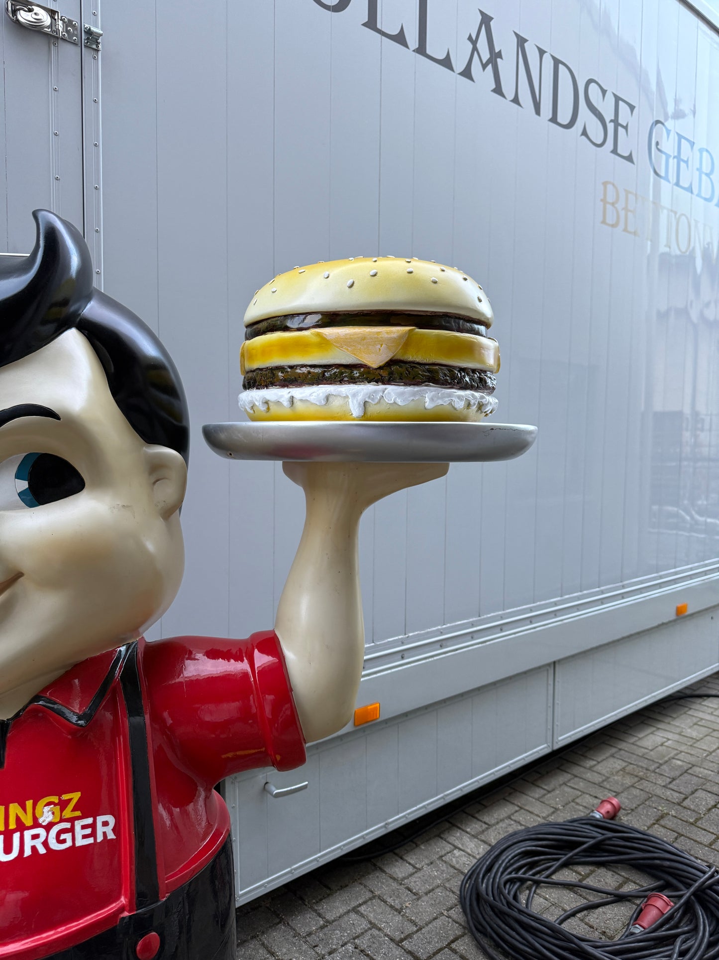 Vintage Big Boy hamburger reclamebeeld