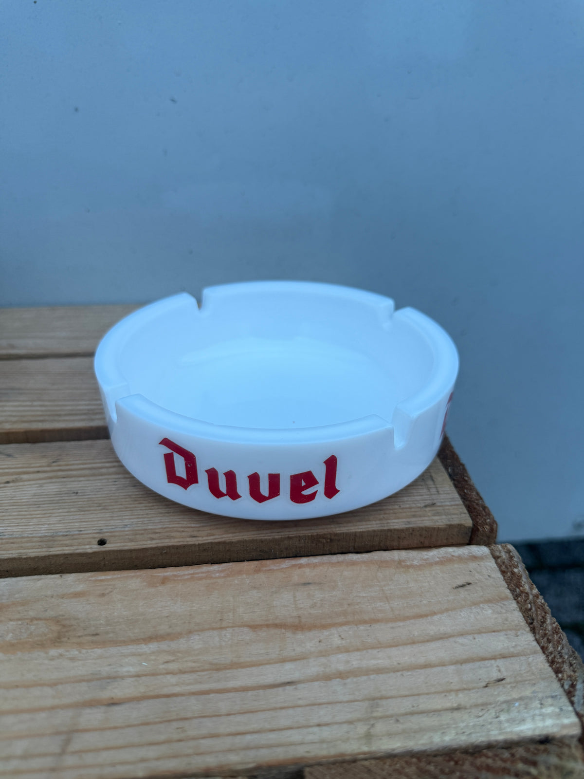 Duvel bier reclameasbak