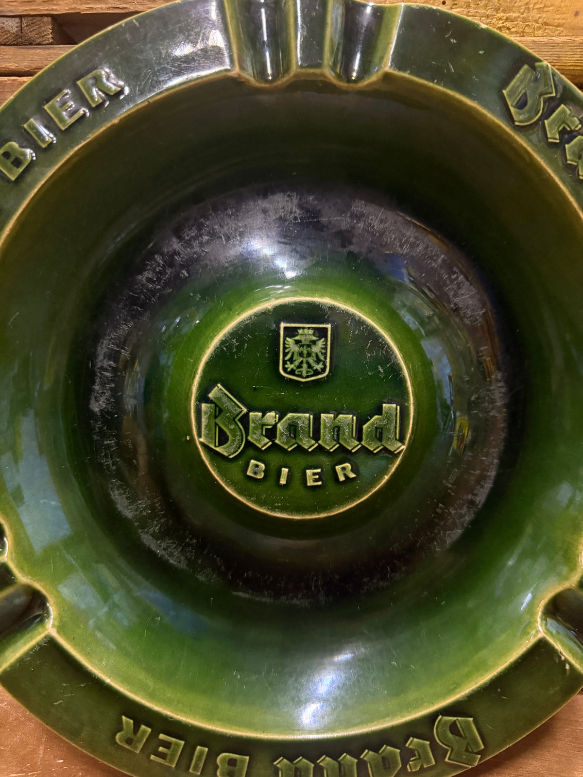 Brand Bier reclameasbak van HS Breda