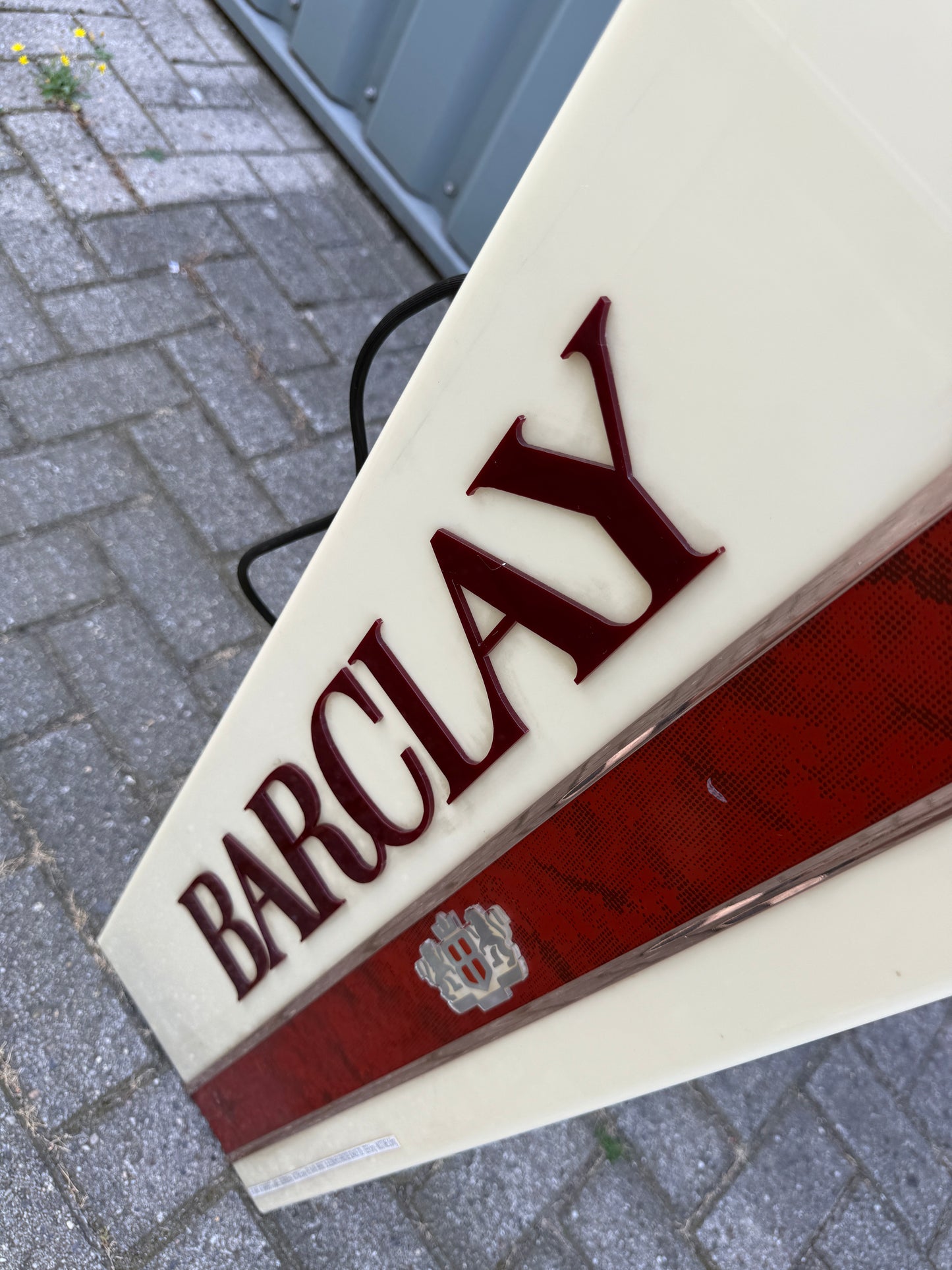 Vintage Barclay lichtbak dubbelzijdig