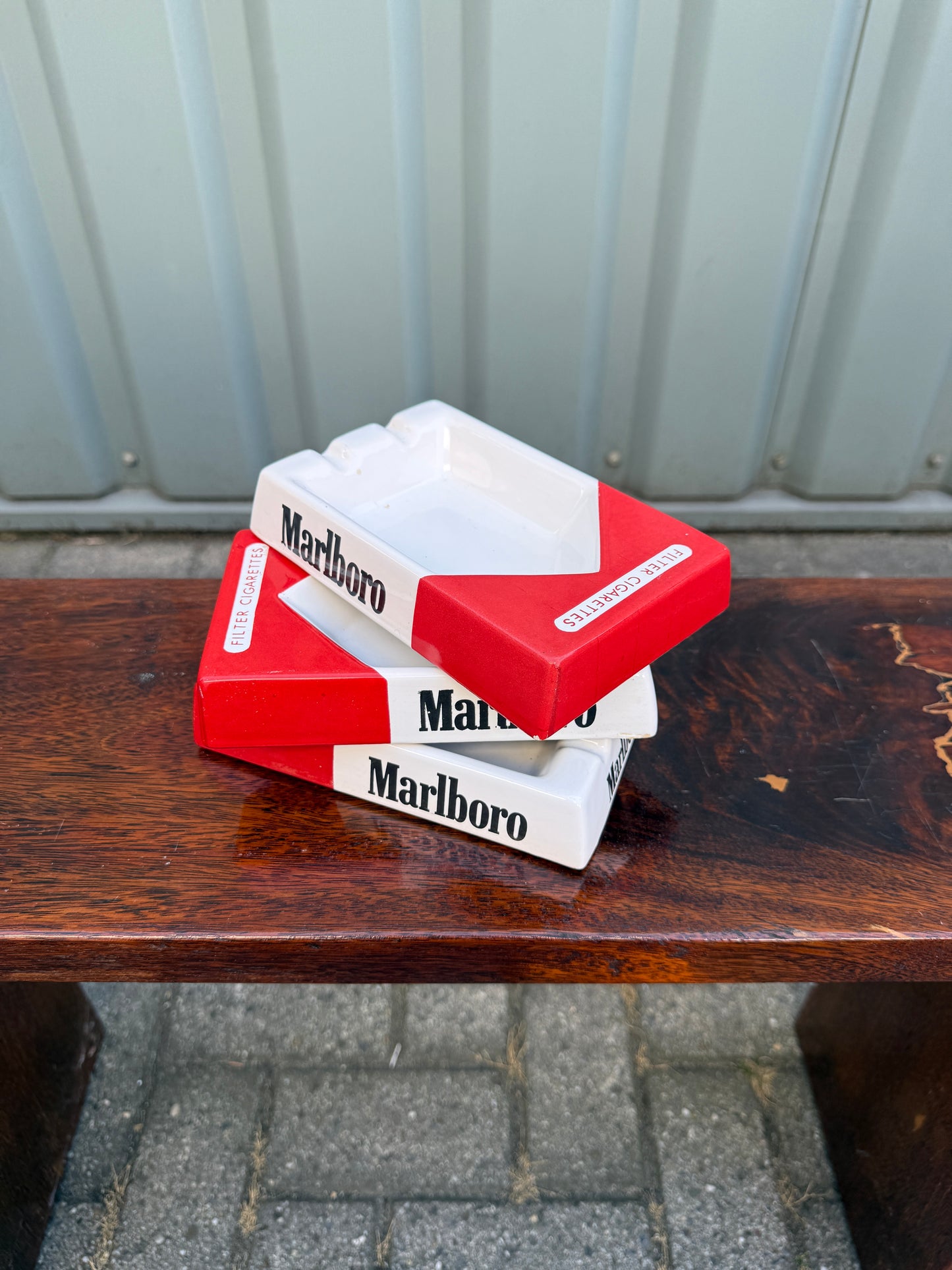 Marlboro asbak rechthoekig
