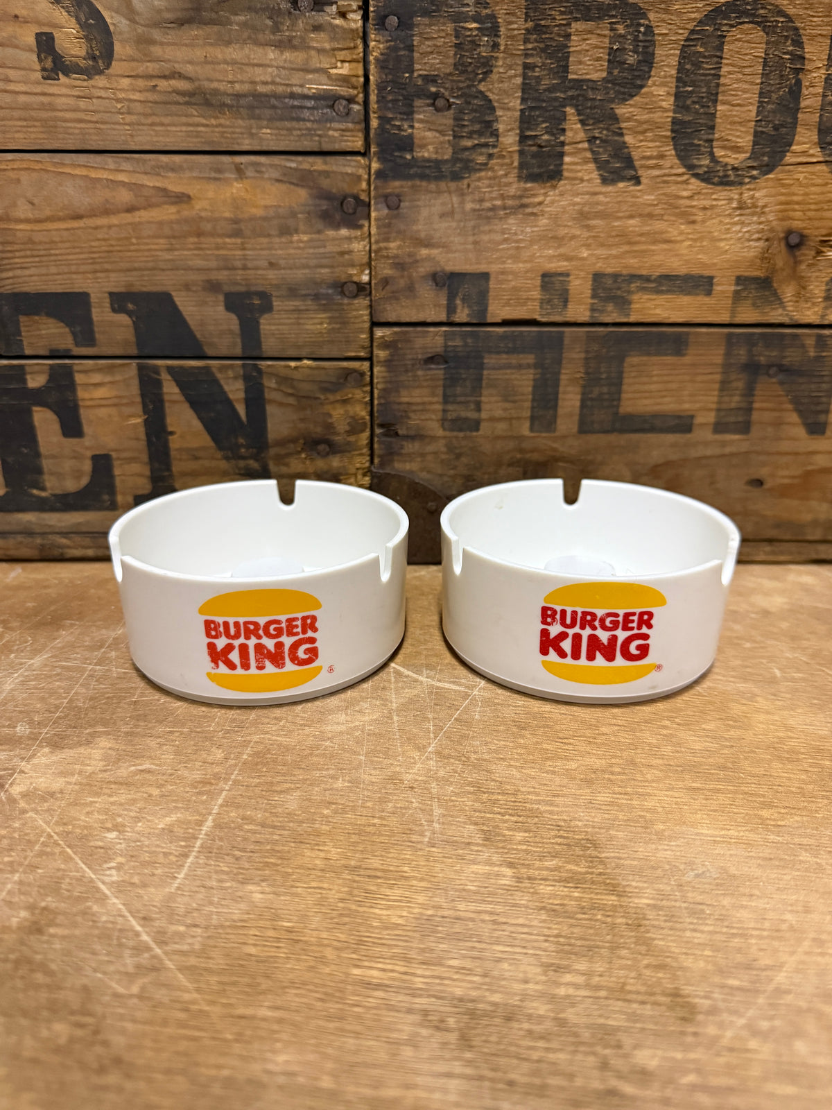 Zeldzame vintage Burger King reclameasbak