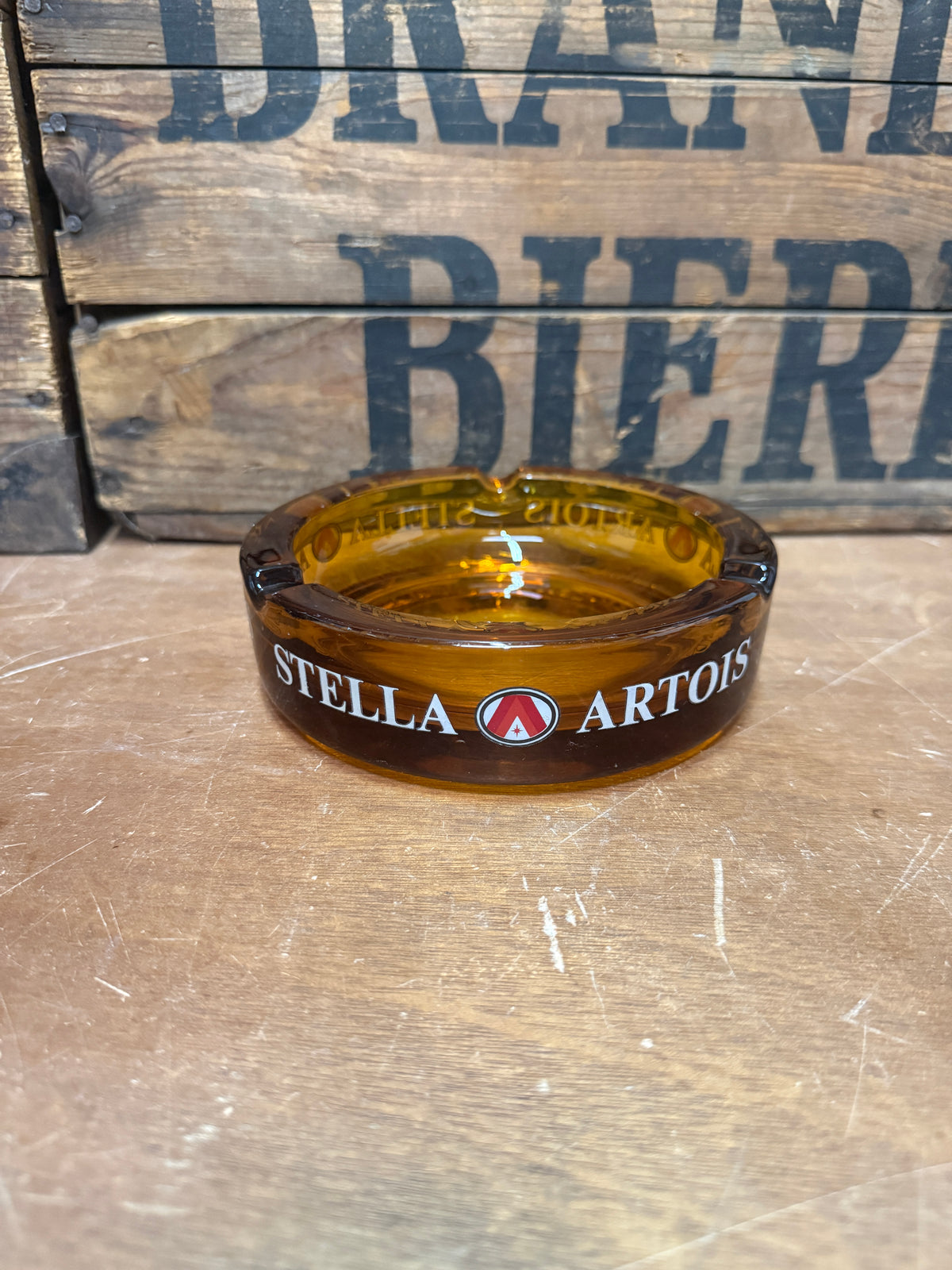 Vintage Stella Artois reclameasbak